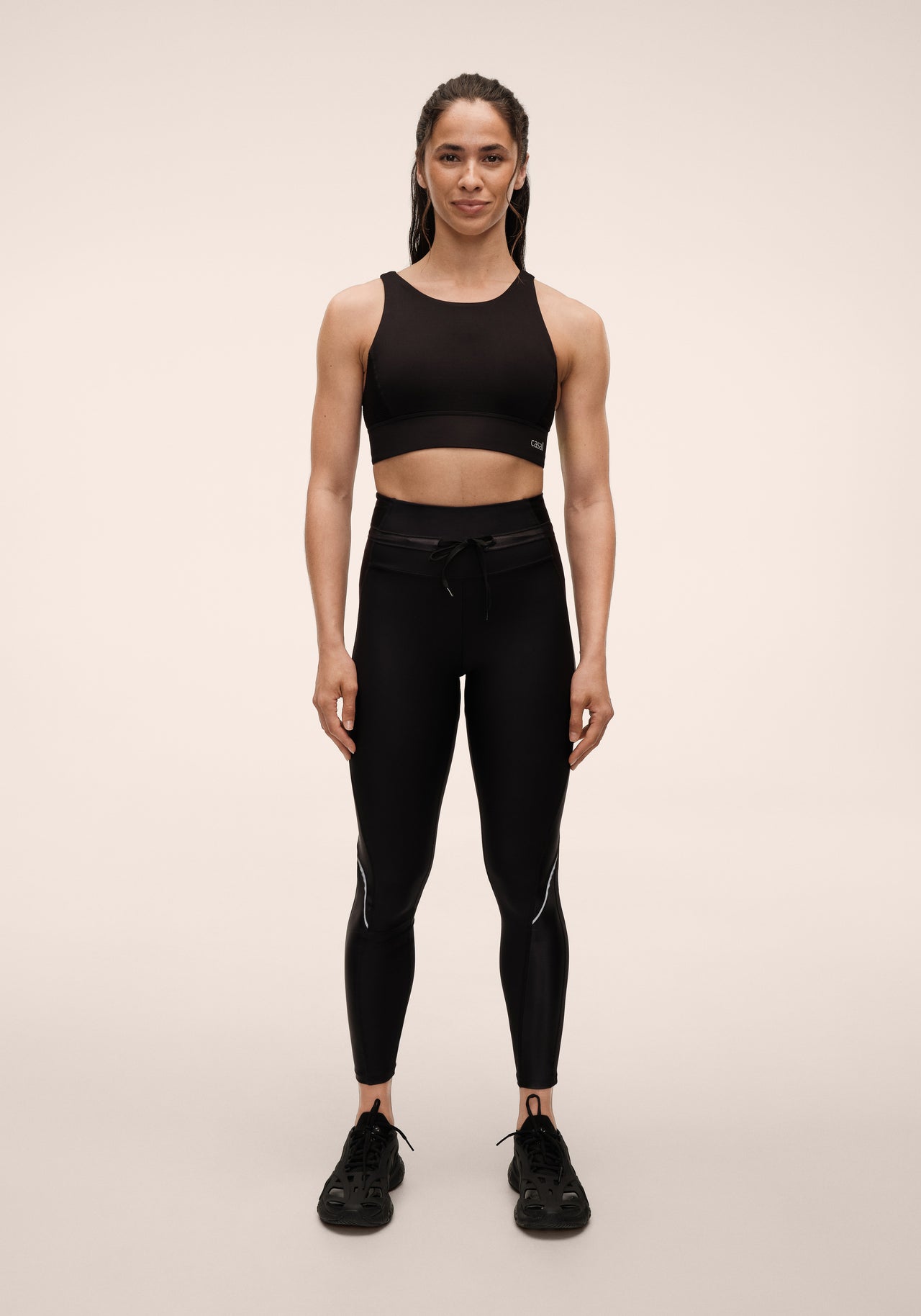 Shiny Matte Tights - Black