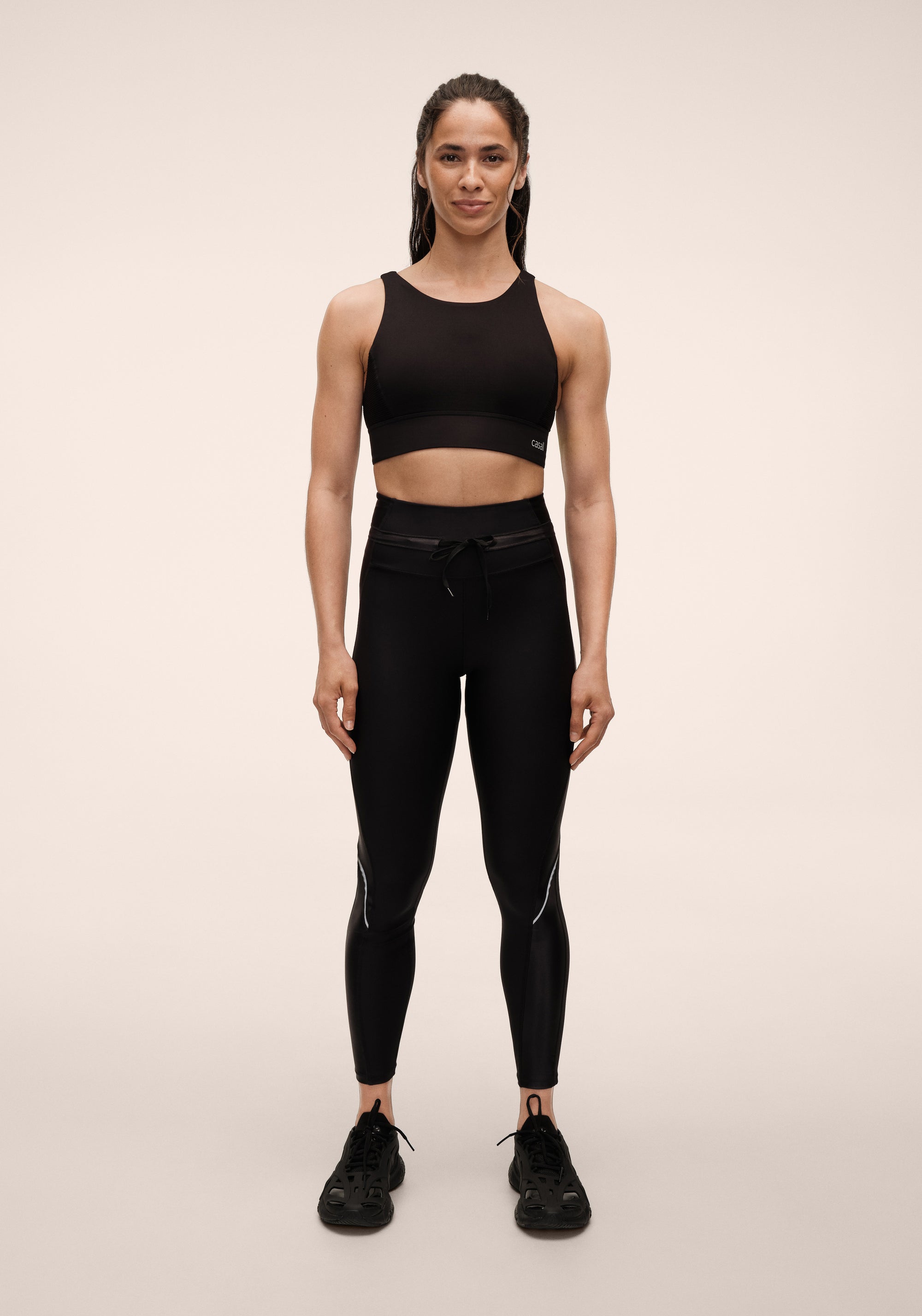 Shiny Matte Tights - Black