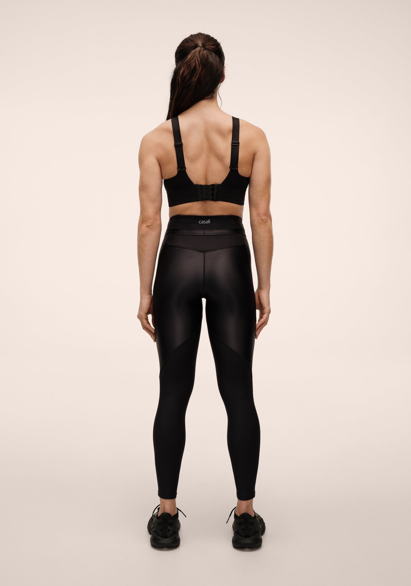Shiny Matte Tights - Black