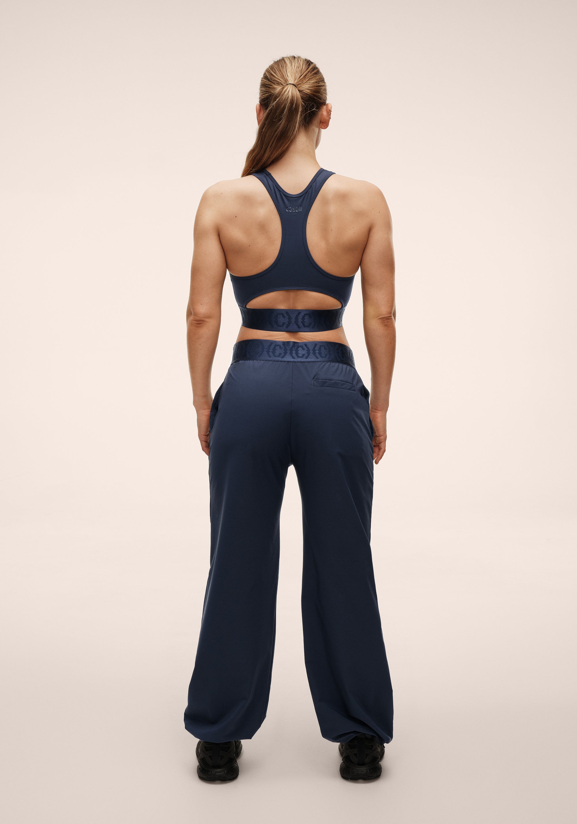 Logo Elastic Barrel Pant - Core Blue