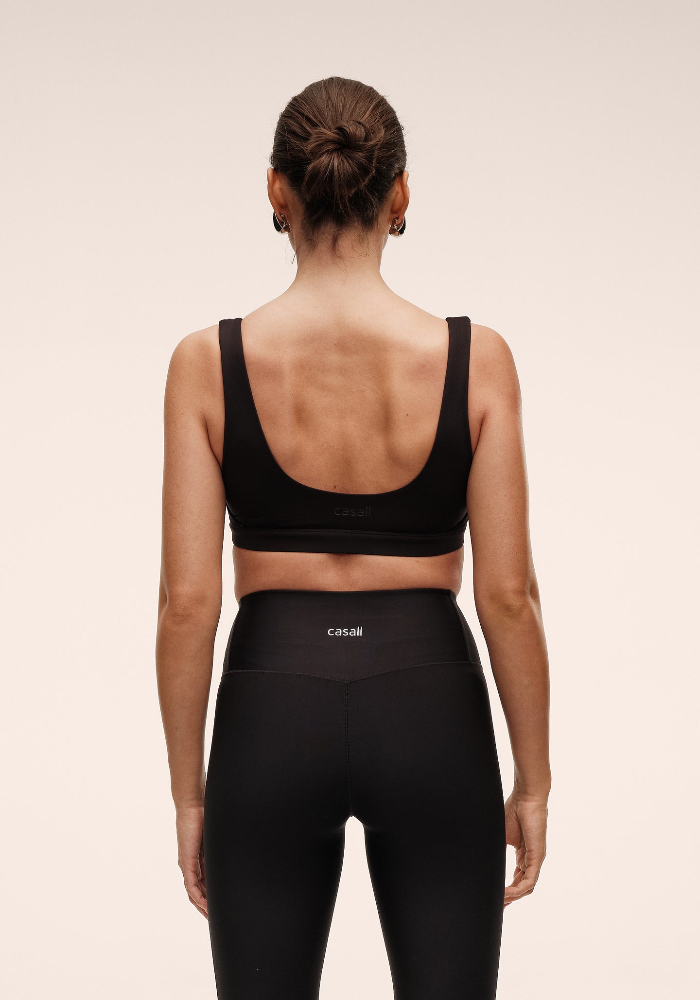 Soft Touch Padded Sports Bra - Black