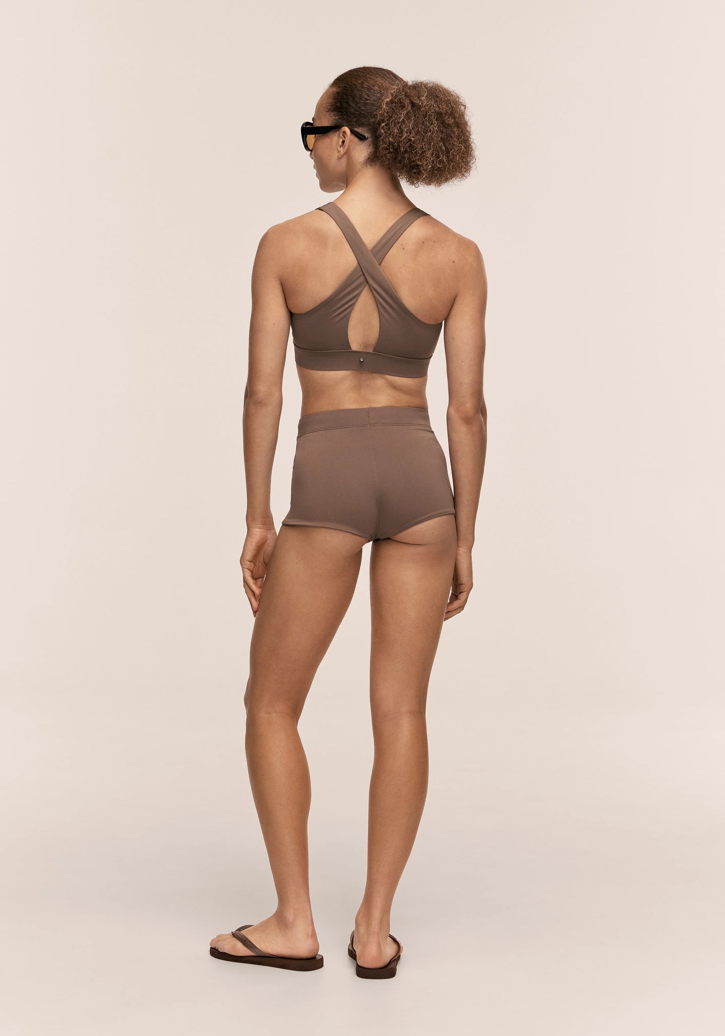 Millenial Bikini Shorts - Warm Khaki