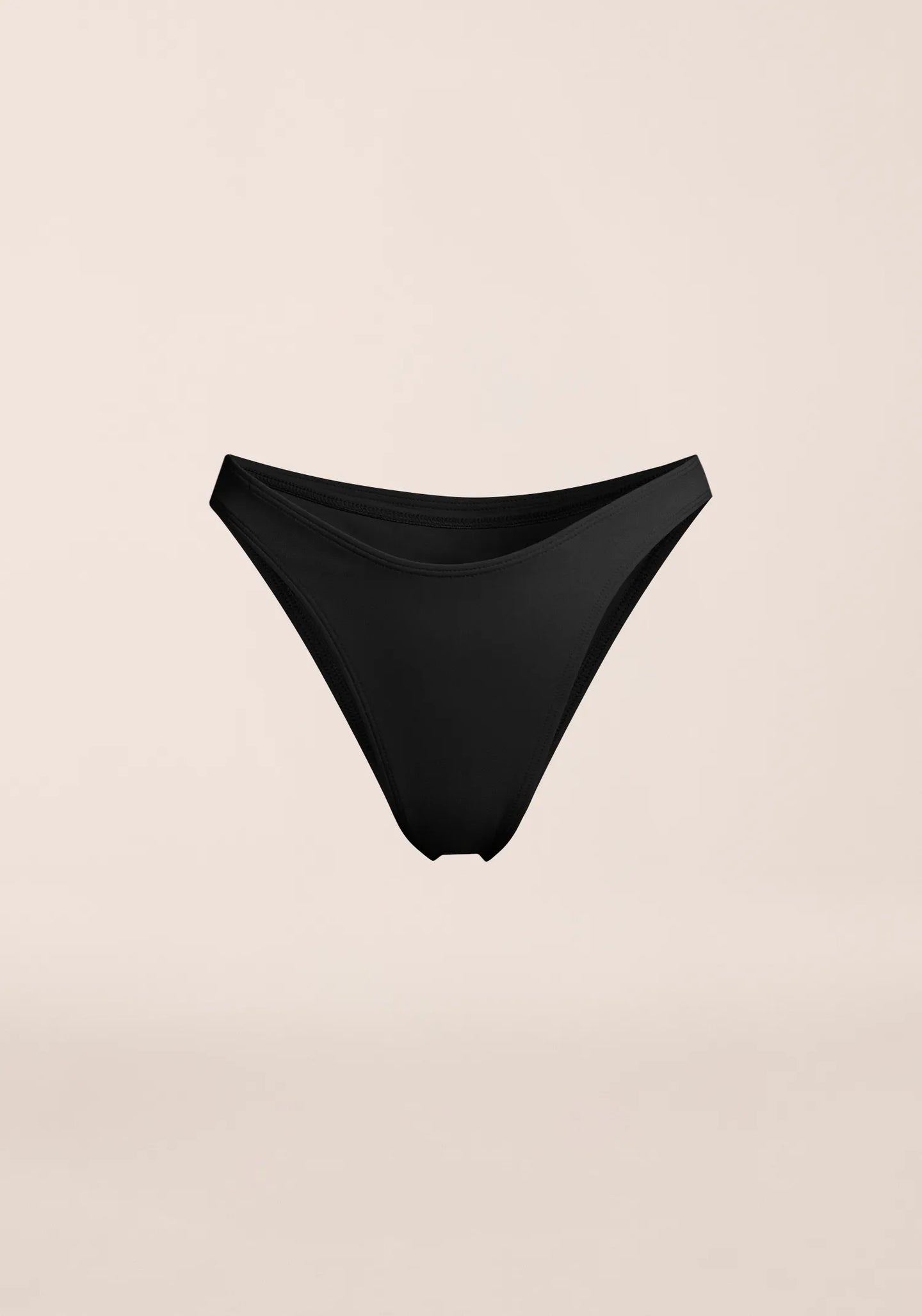 High Leg Brazilian Bottom - Black