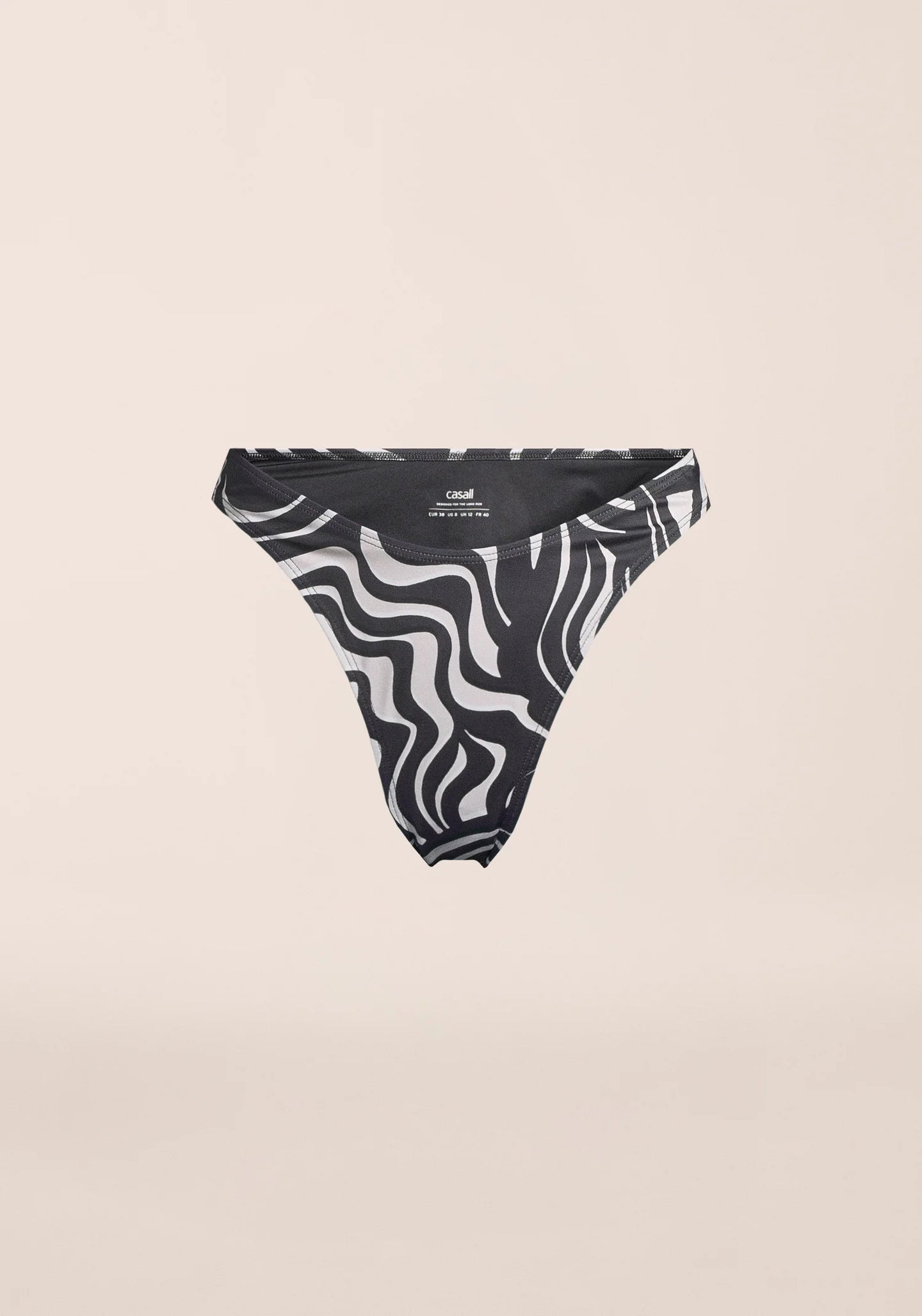 Swirl High Leg Bikini Bottom - Nuboho Swirl