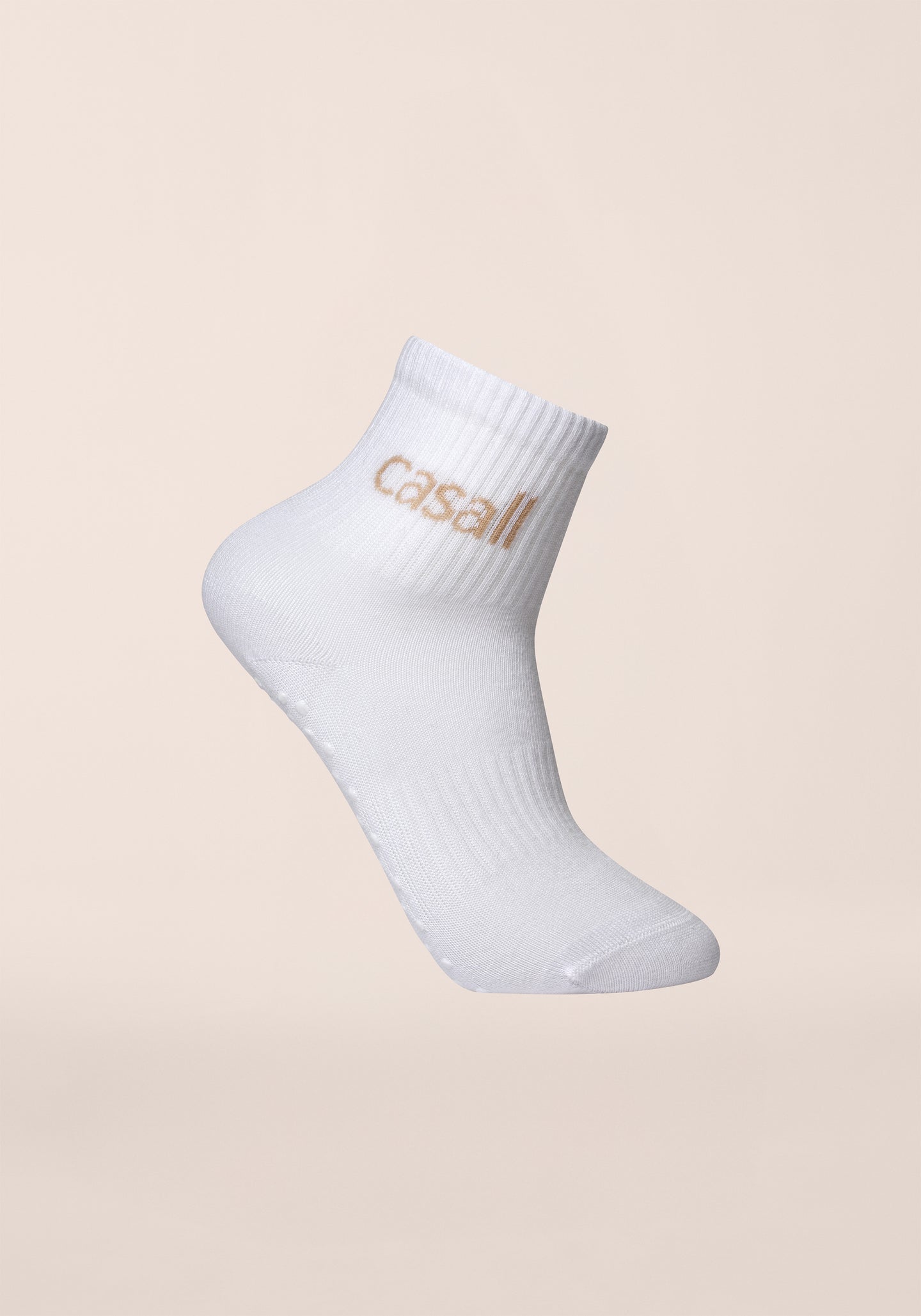 Non-Slip Tube Sock - White