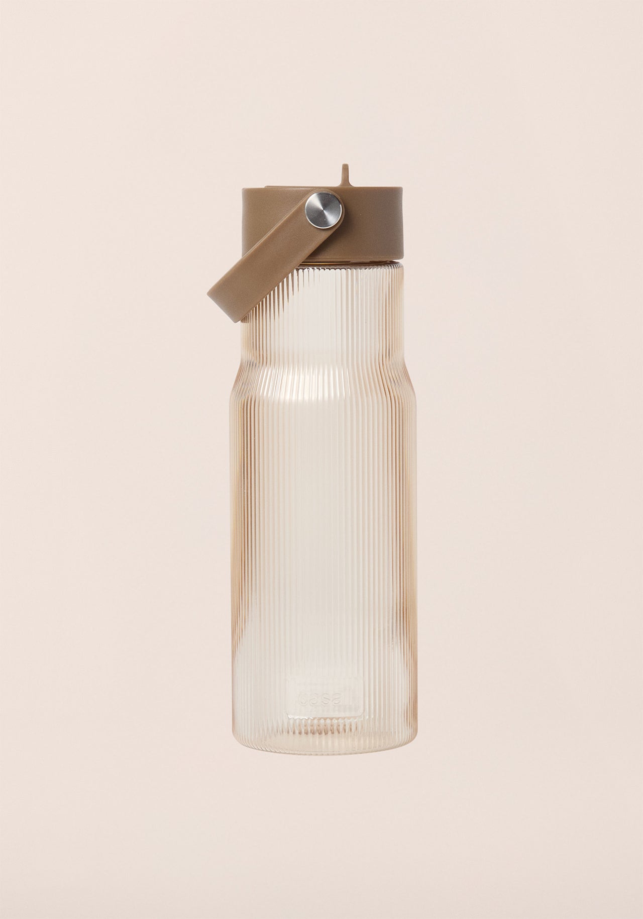 Fluted Flip Straw Tumbler 0,85L - Light Cashmere