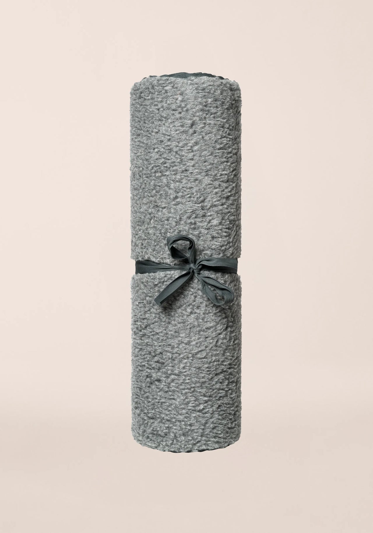 Yoga Mat Natural Wool 200x75cm - Dark grey