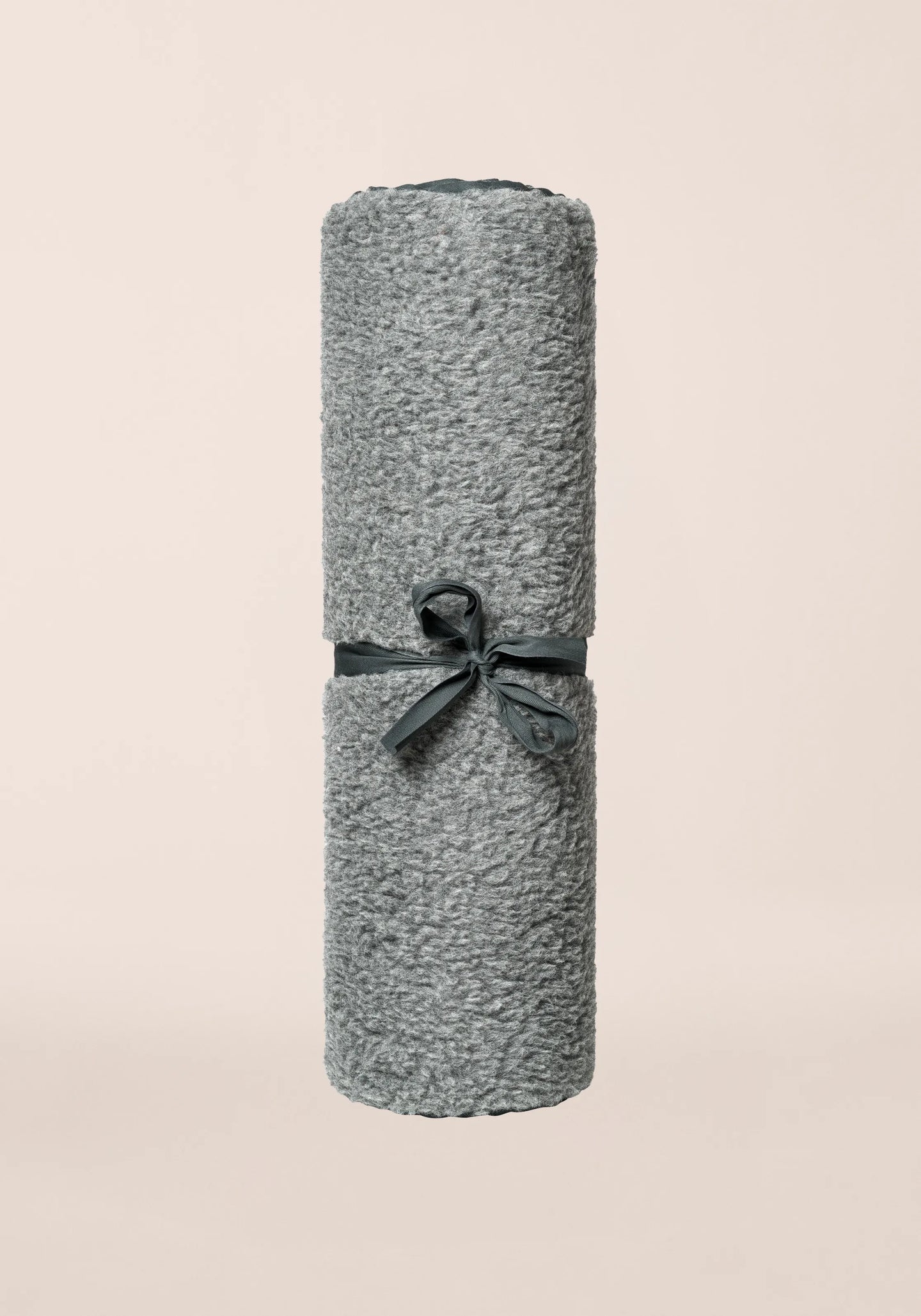 Yoga Mat Natural Wool 200x75cm - Dark grey