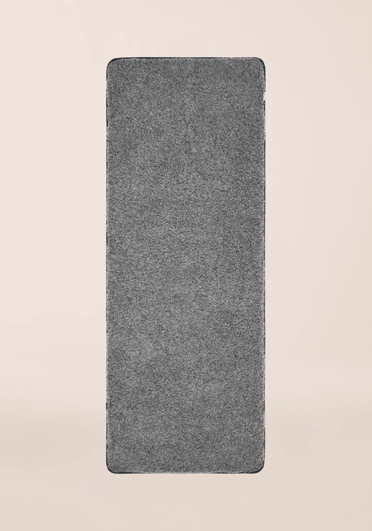 Yoga Mat Natural Wool 200x75cm - Dark grey