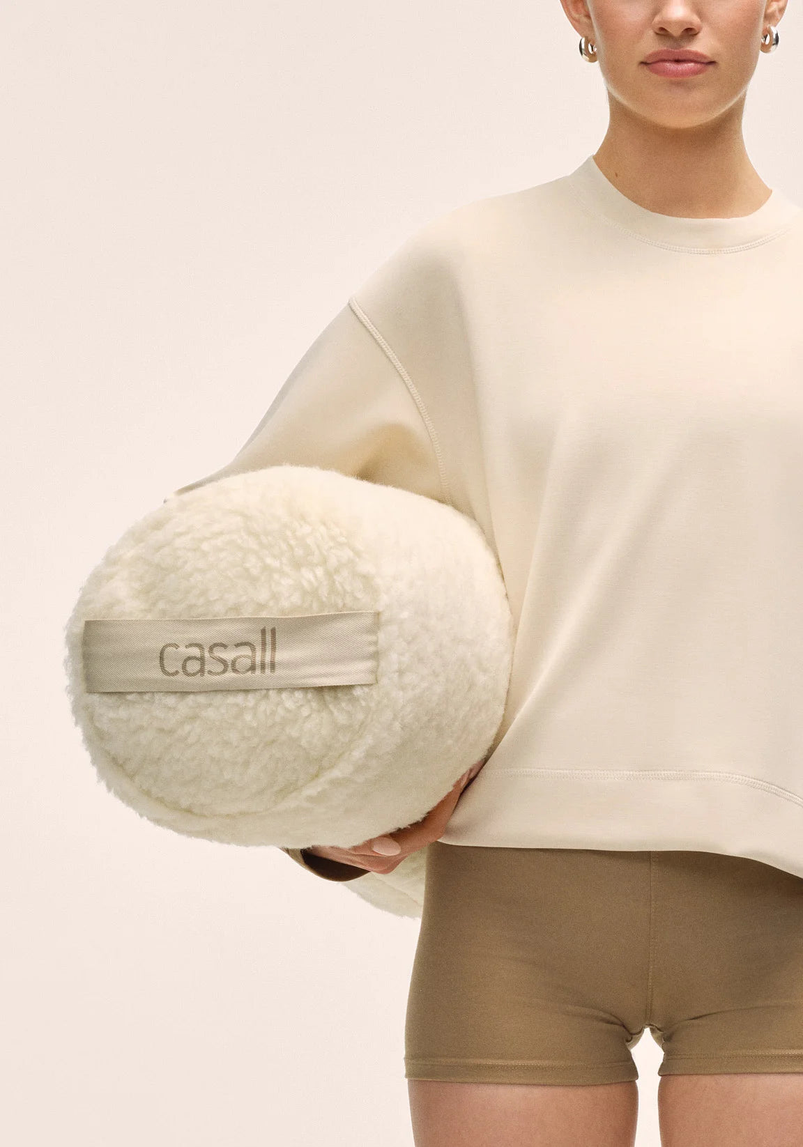 Yoga Bolster Pillow Wool - Offwhite