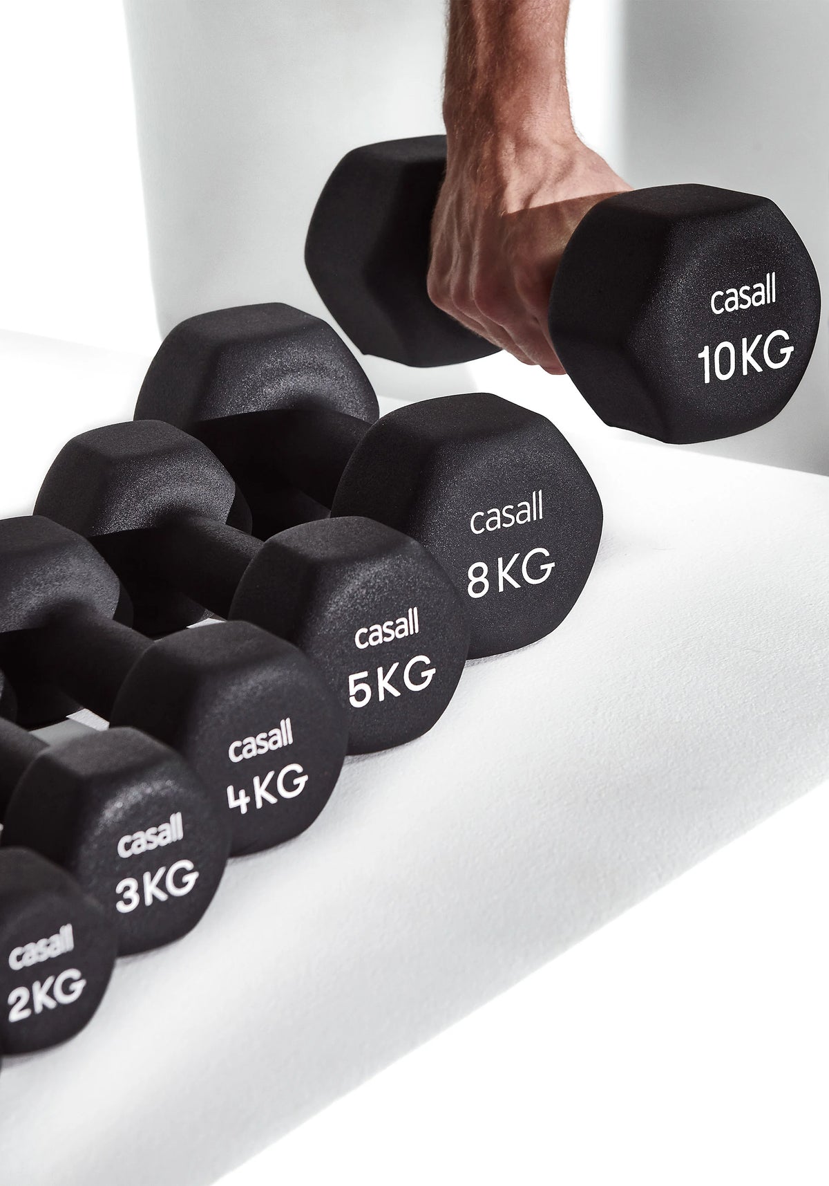 Classic Dumbbell 10kg - Black/white