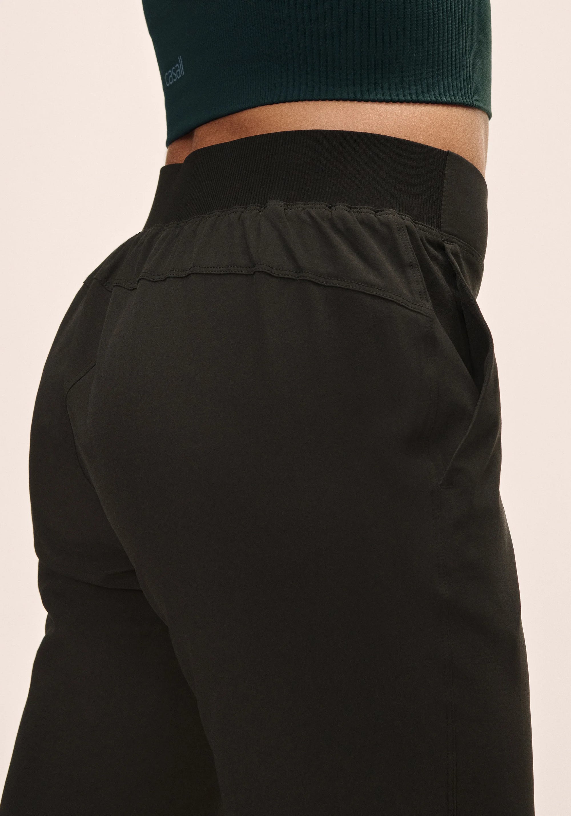 Slim Woven Pants - Black
