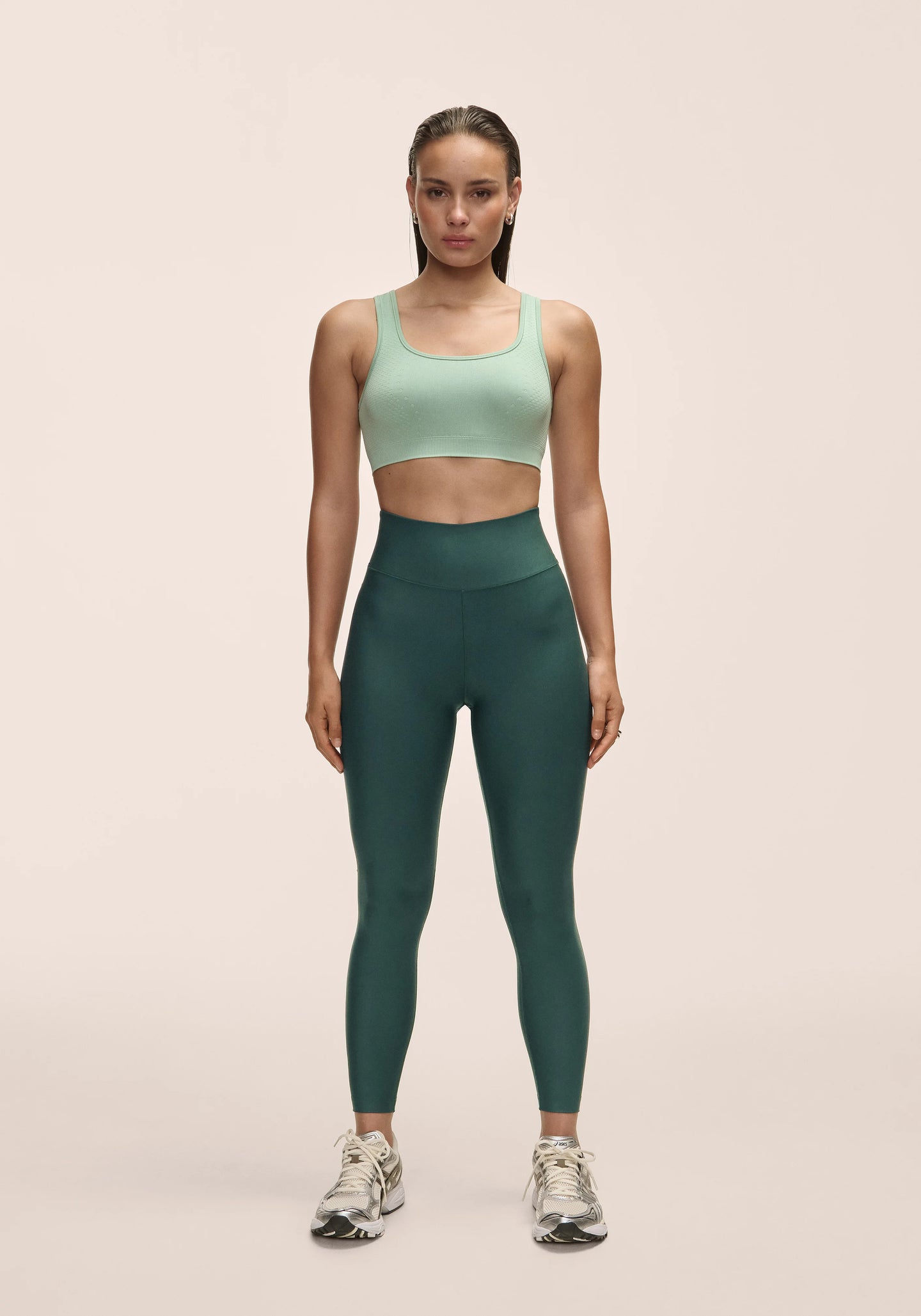 Graphic High Waist Tights - Dark Pine