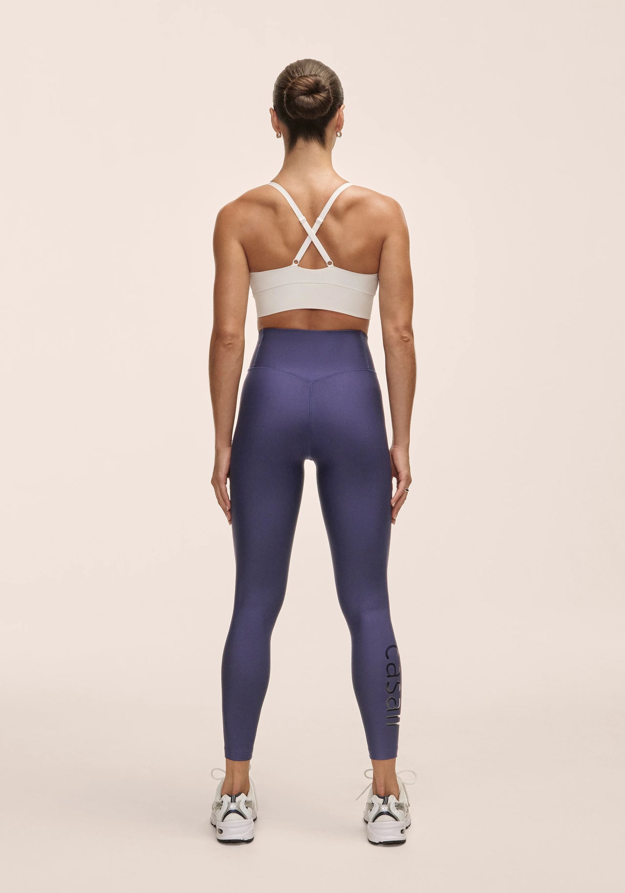 Graphic High Waist Tights - Purple Eclipse