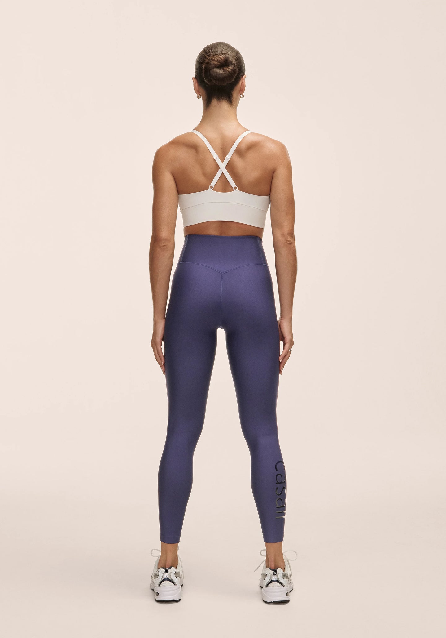Graphic High Waist Tights - Purple Eclipse