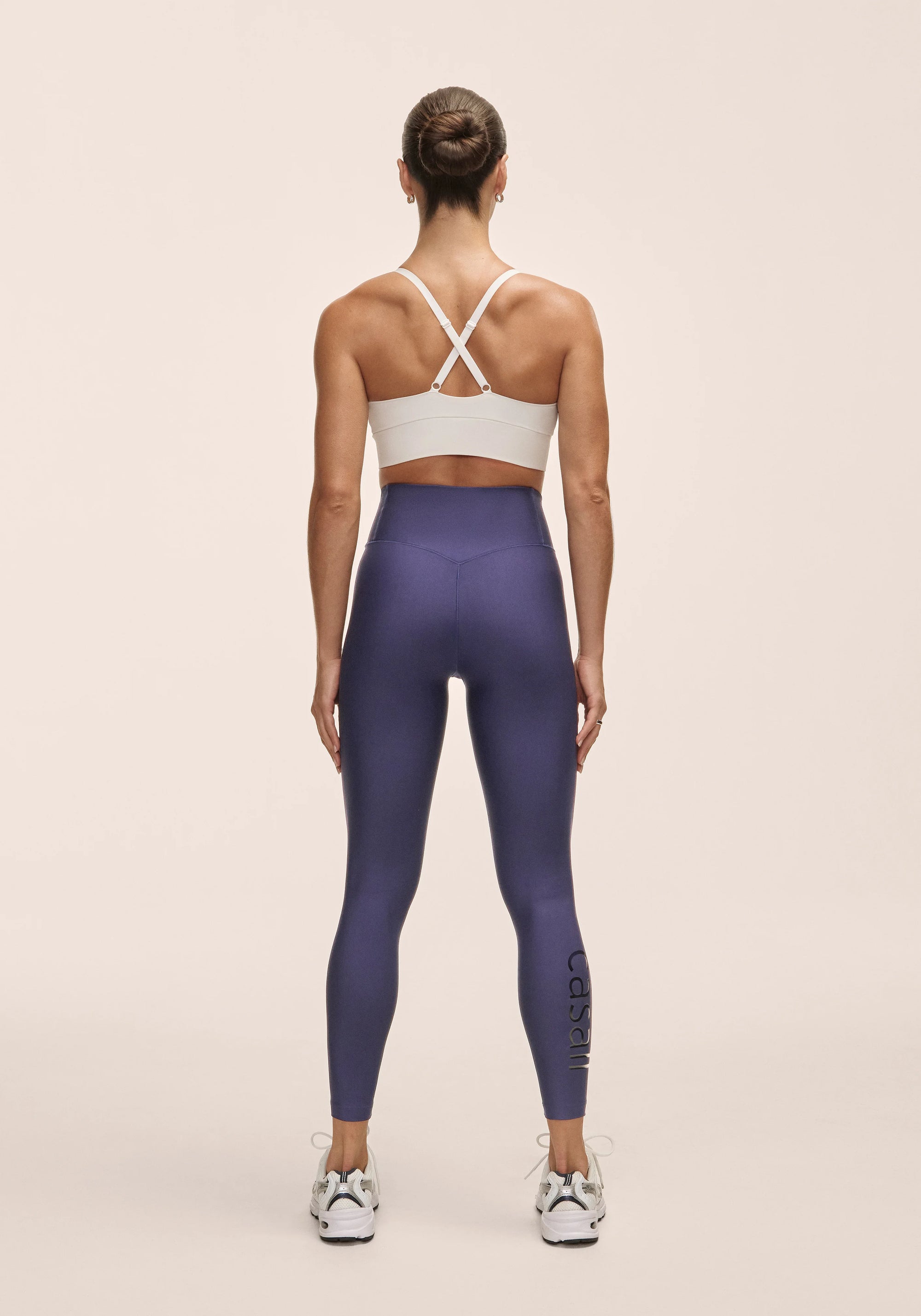 Graphic High Waist Tights - Purple Eclipse