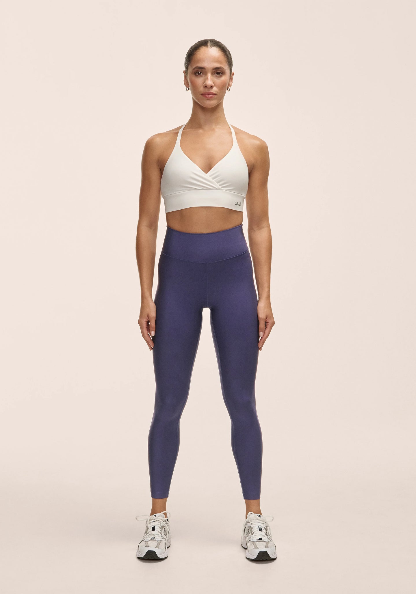 Graphic High Waist Tights - Purple Eclipse