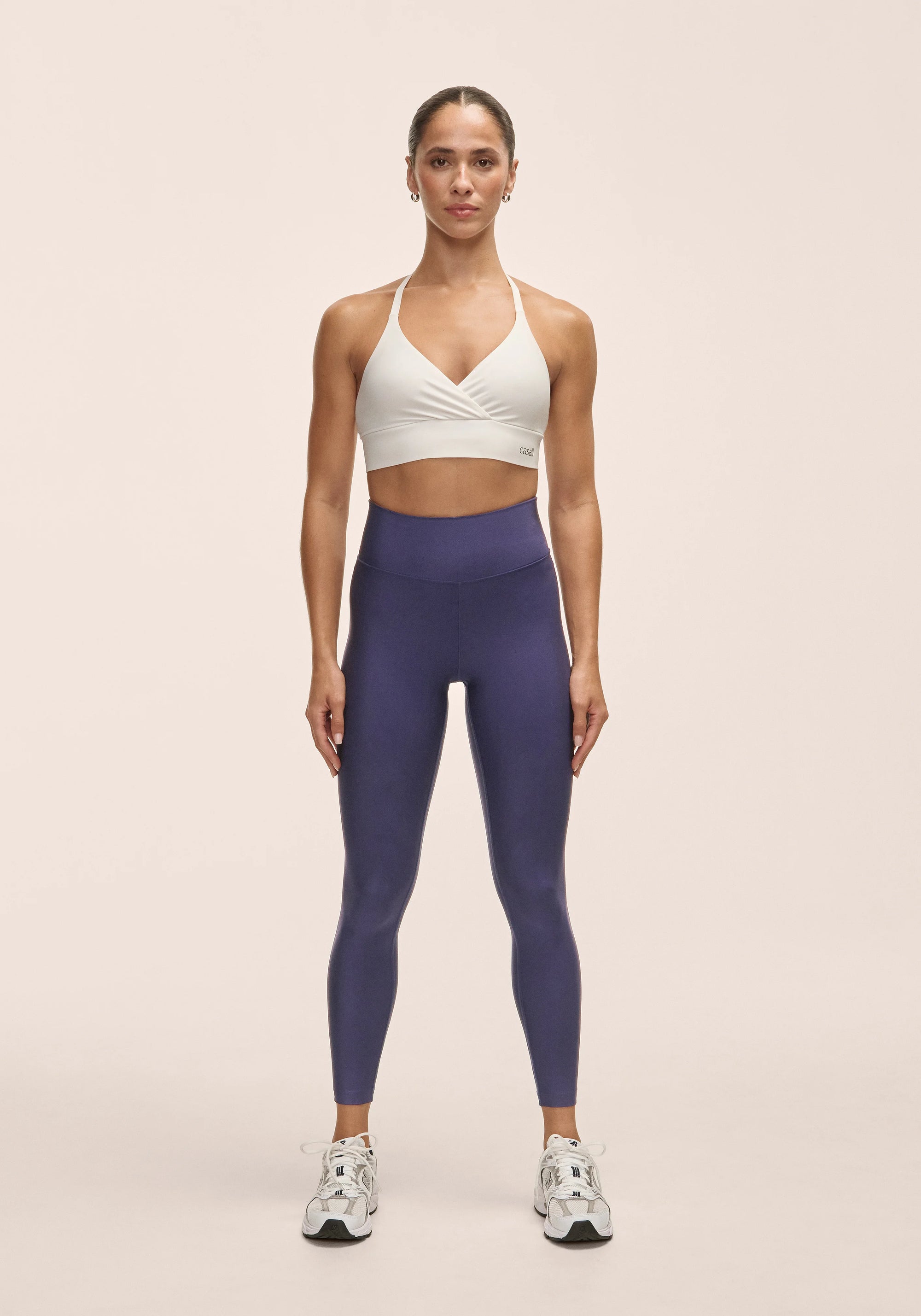 Graphic High Waist Tights - Purple Eclipse