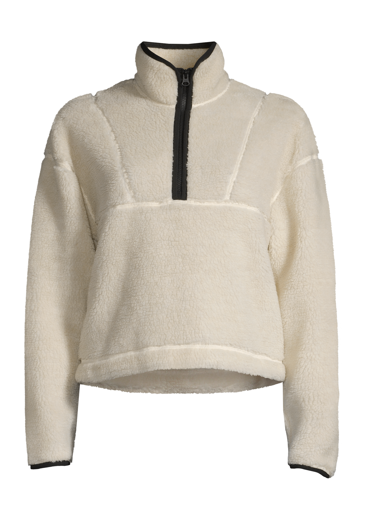 Pile Half Zip - Off white