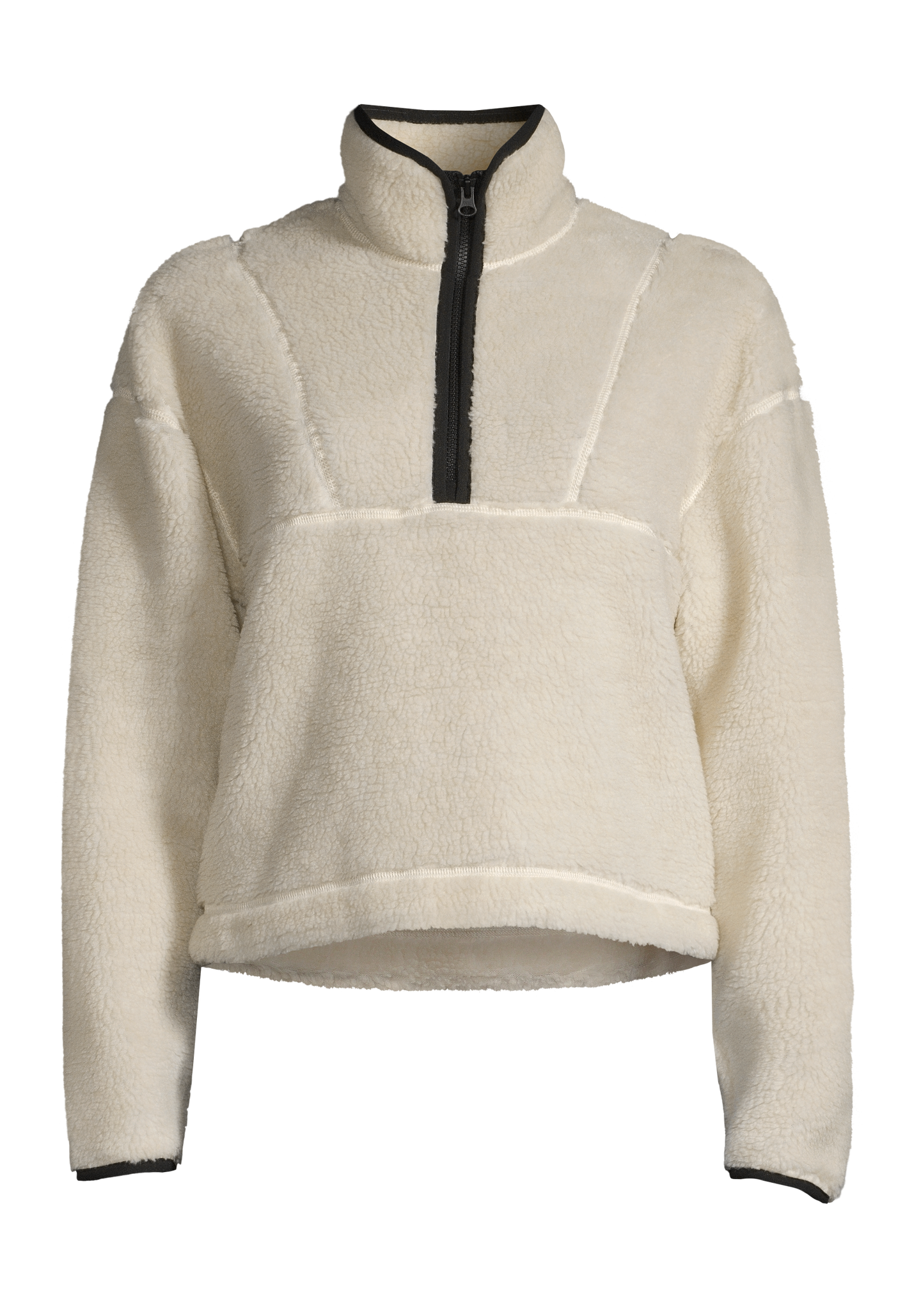 Pile Half Zip - Off white