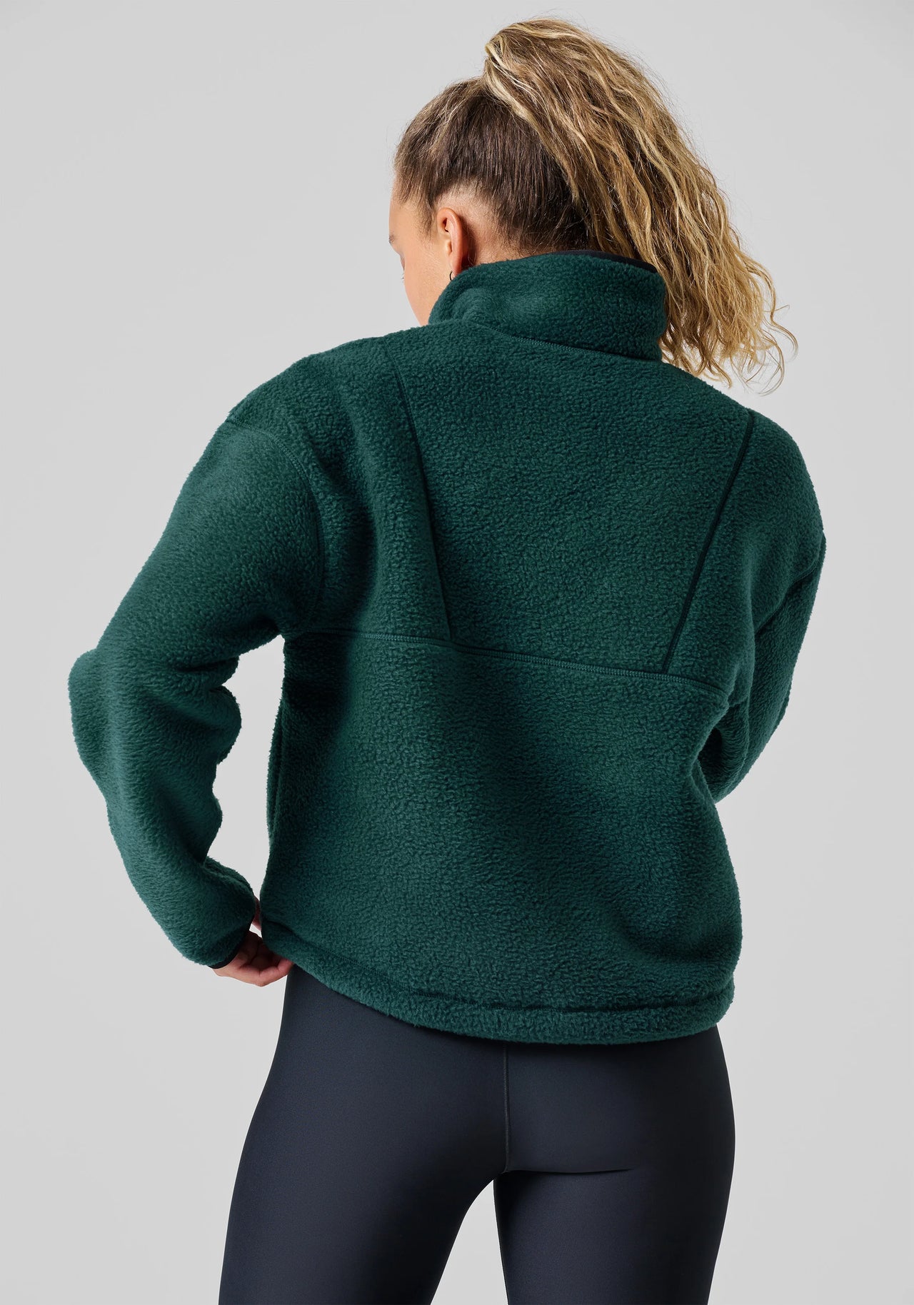 Pile Half Zip - Dark Pine