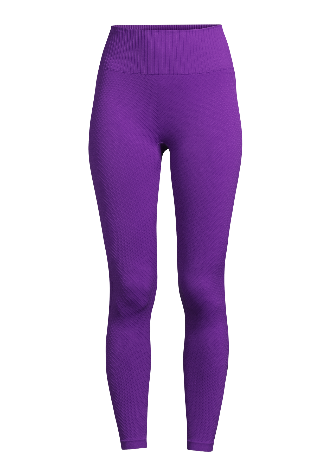 Seamless Graphical Rib High Waist Tights - Liberty Lilac
