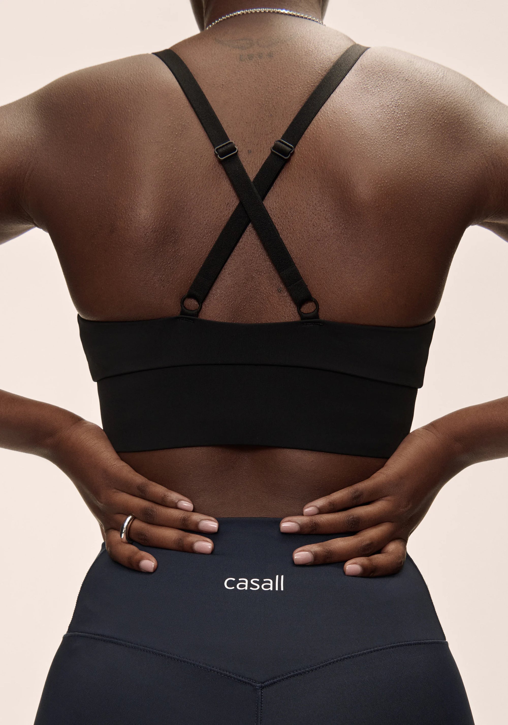Wrap Sports Bra - Black