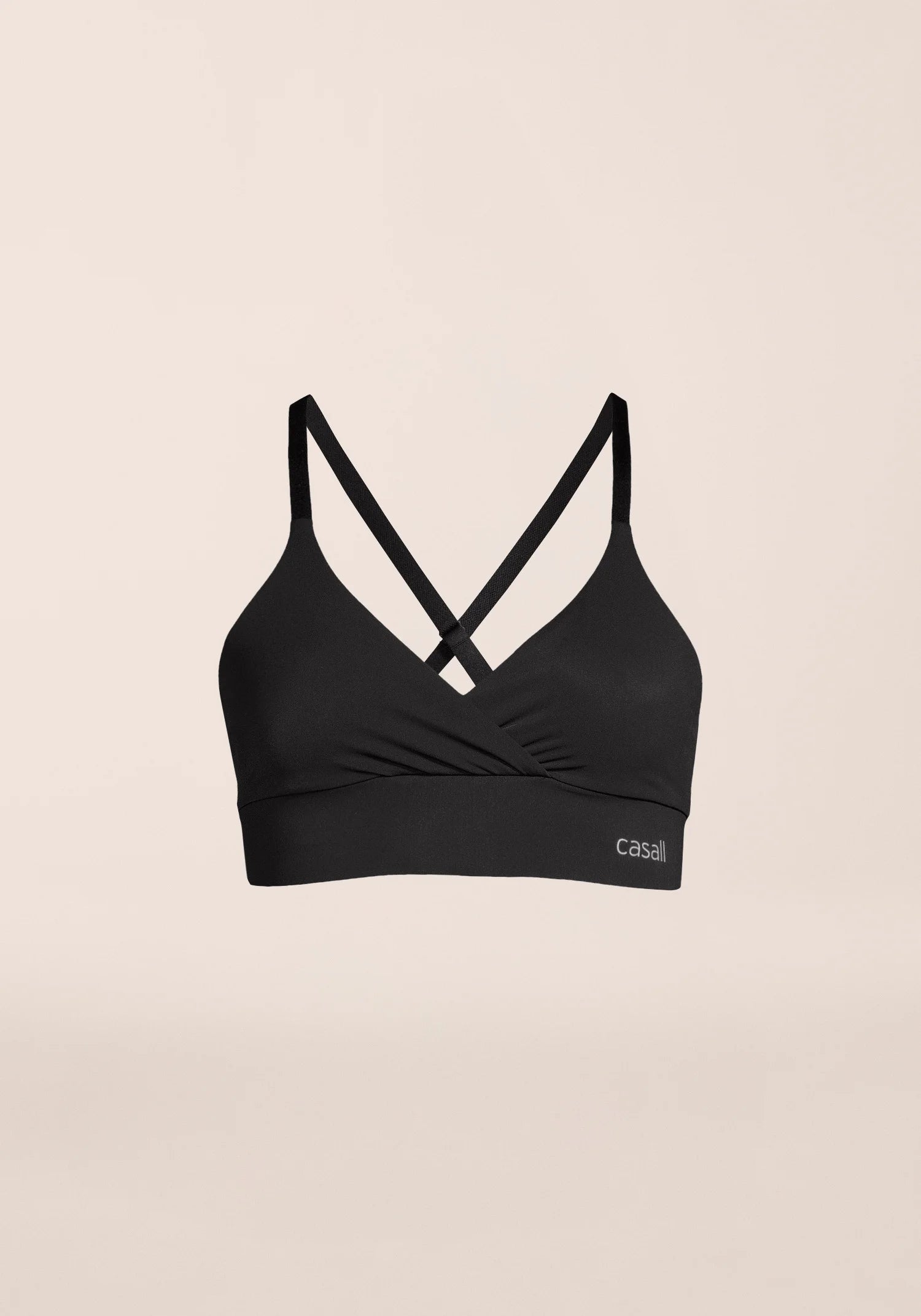 Wrap Sports Bra - Black