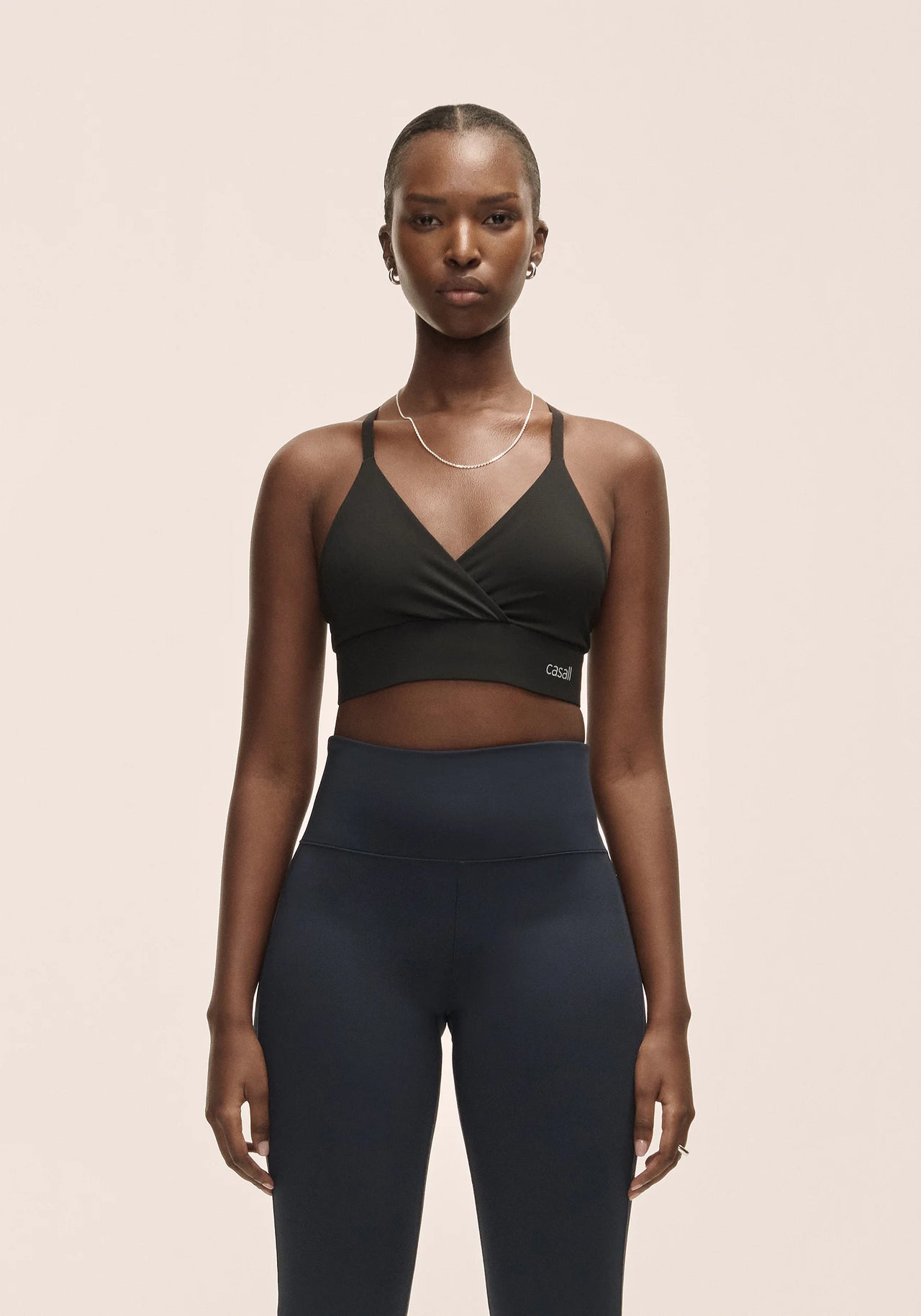 Wrap Sports Bra - Black