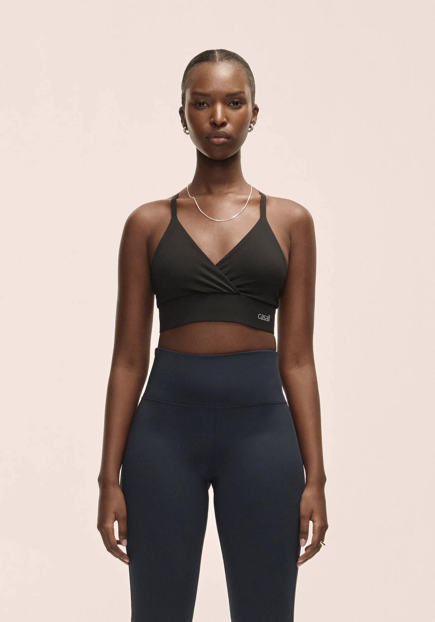 Wrap Sports Bra - Black