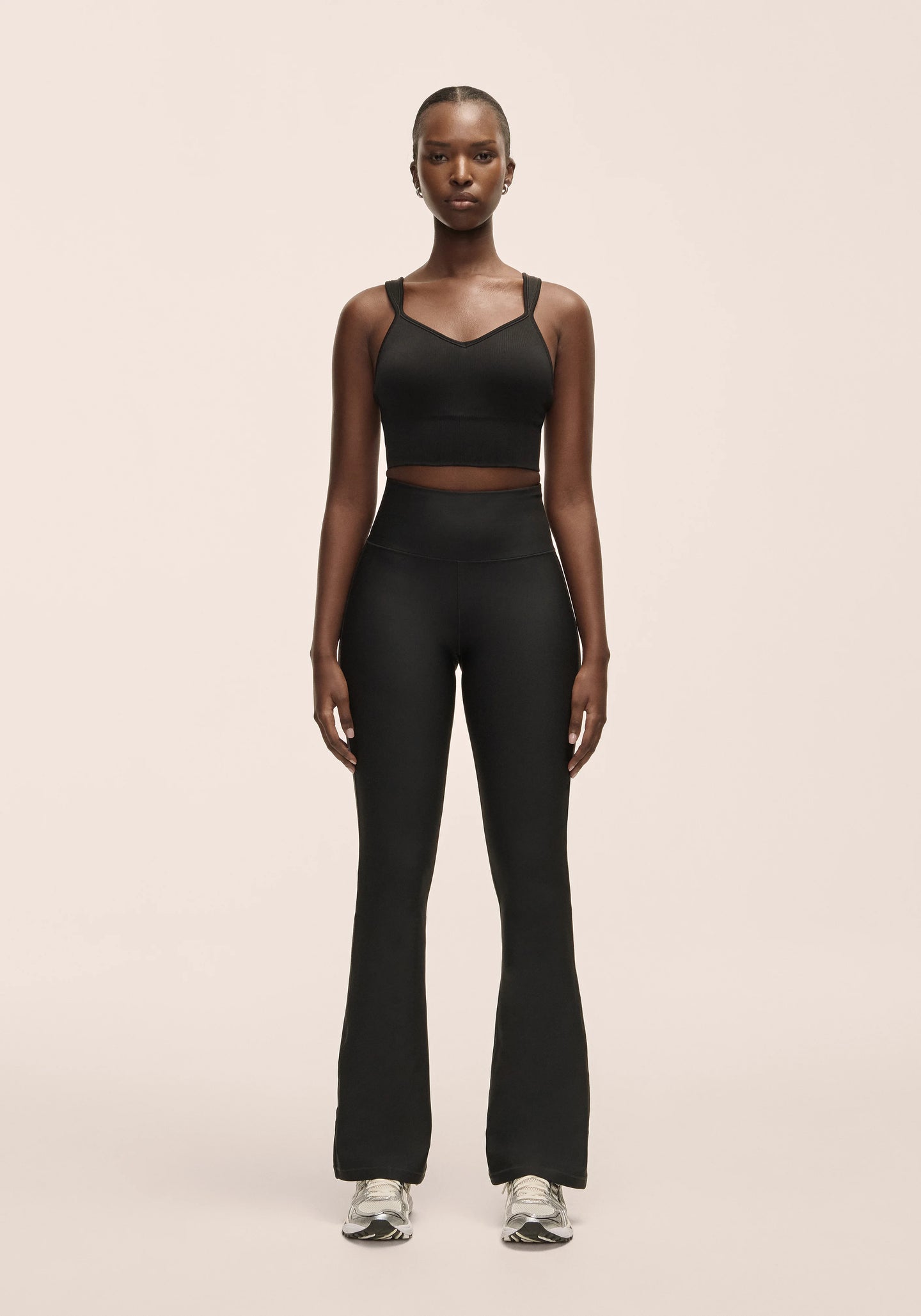 Flare High Waist Pant - Black