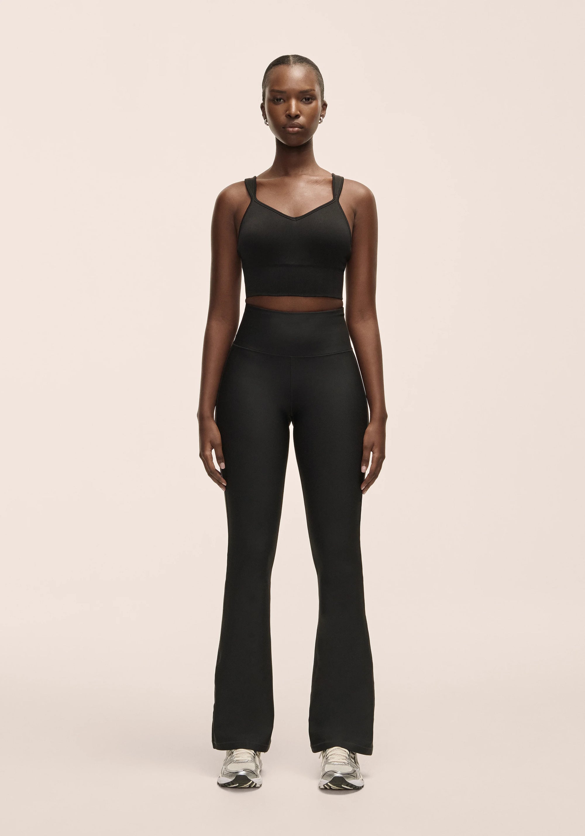 Flare High Waist Pant - Black