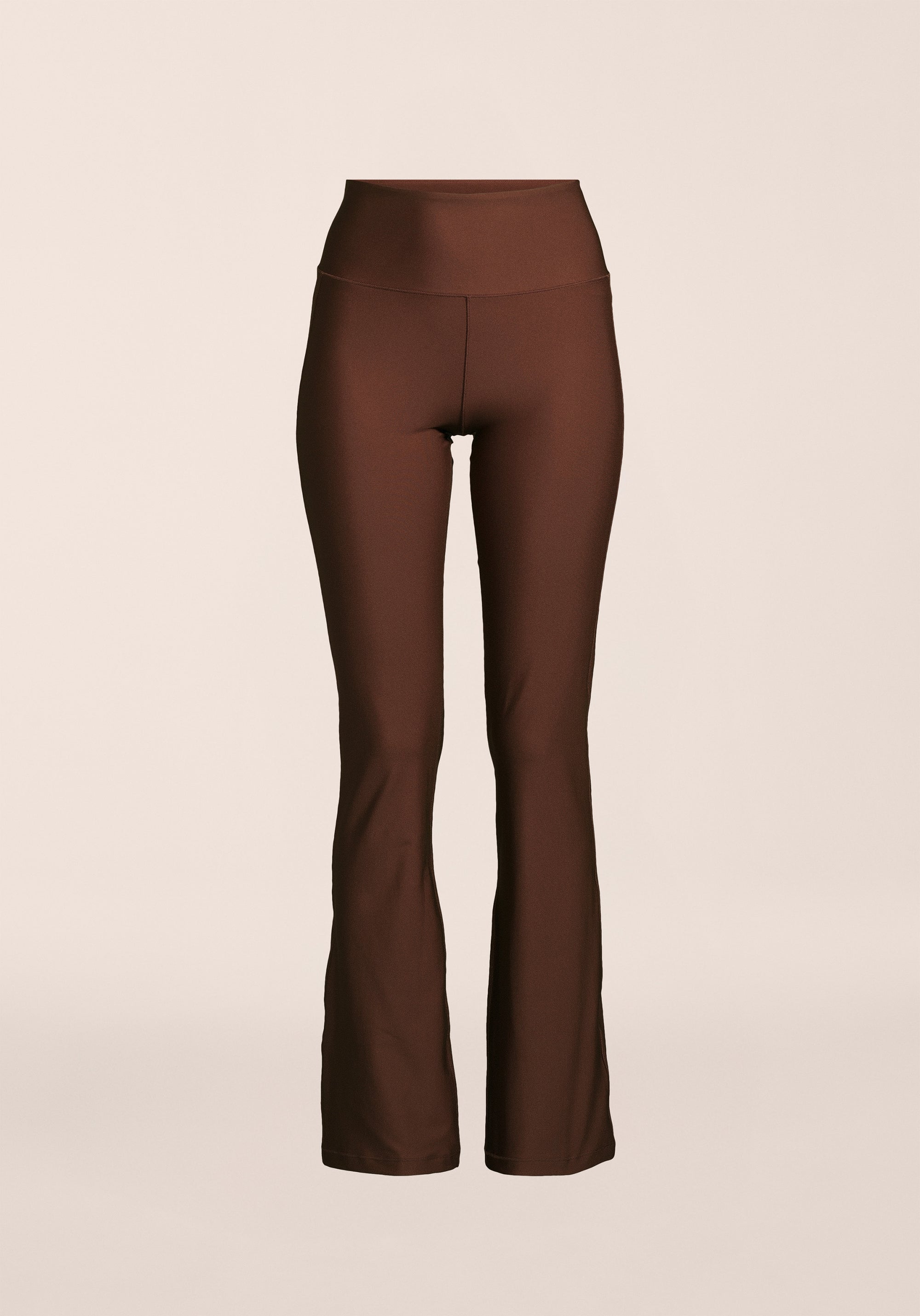 Flare High Waist Pant - Dark Brown