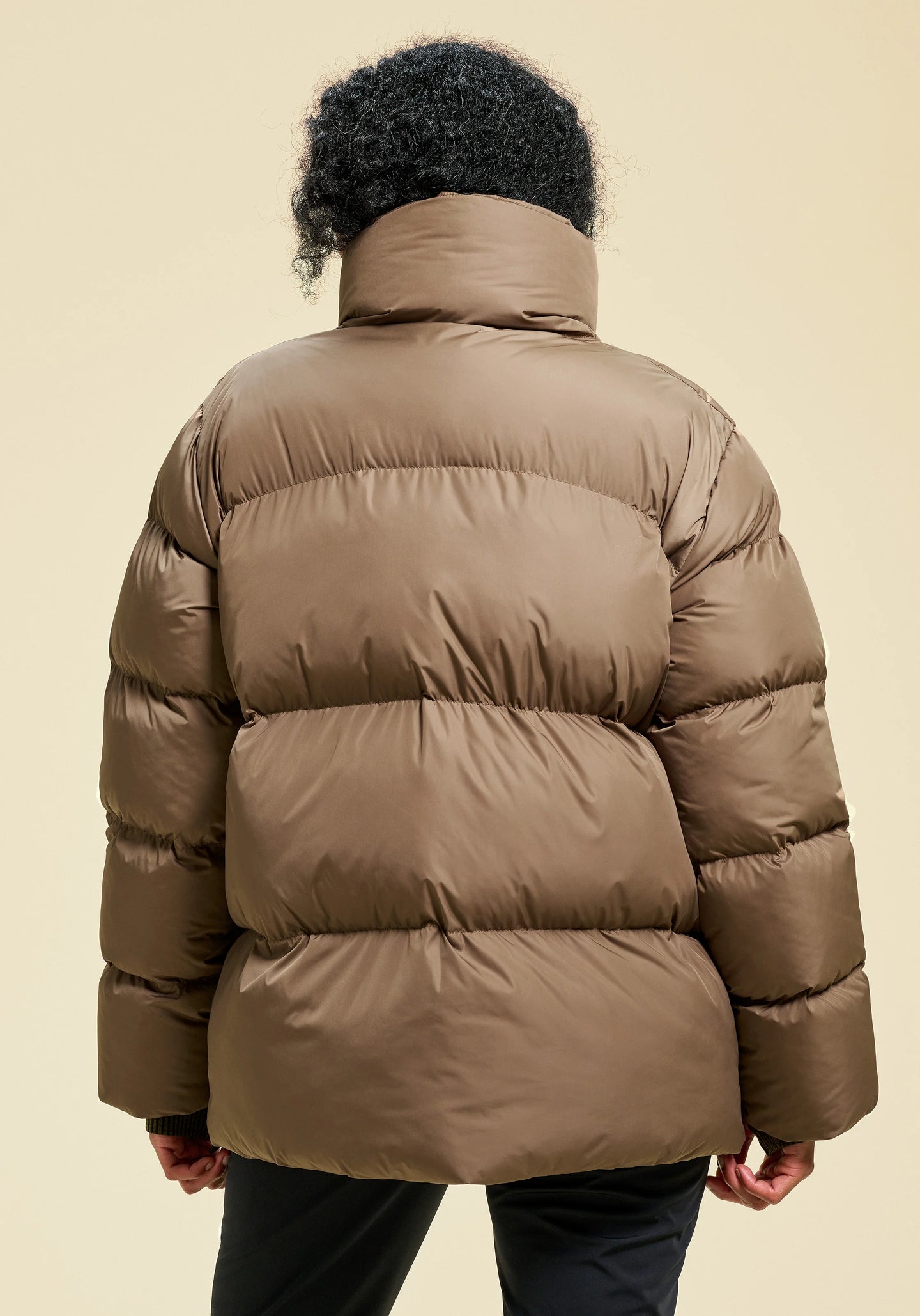Hero Puffer Jacket - Taupe Brown