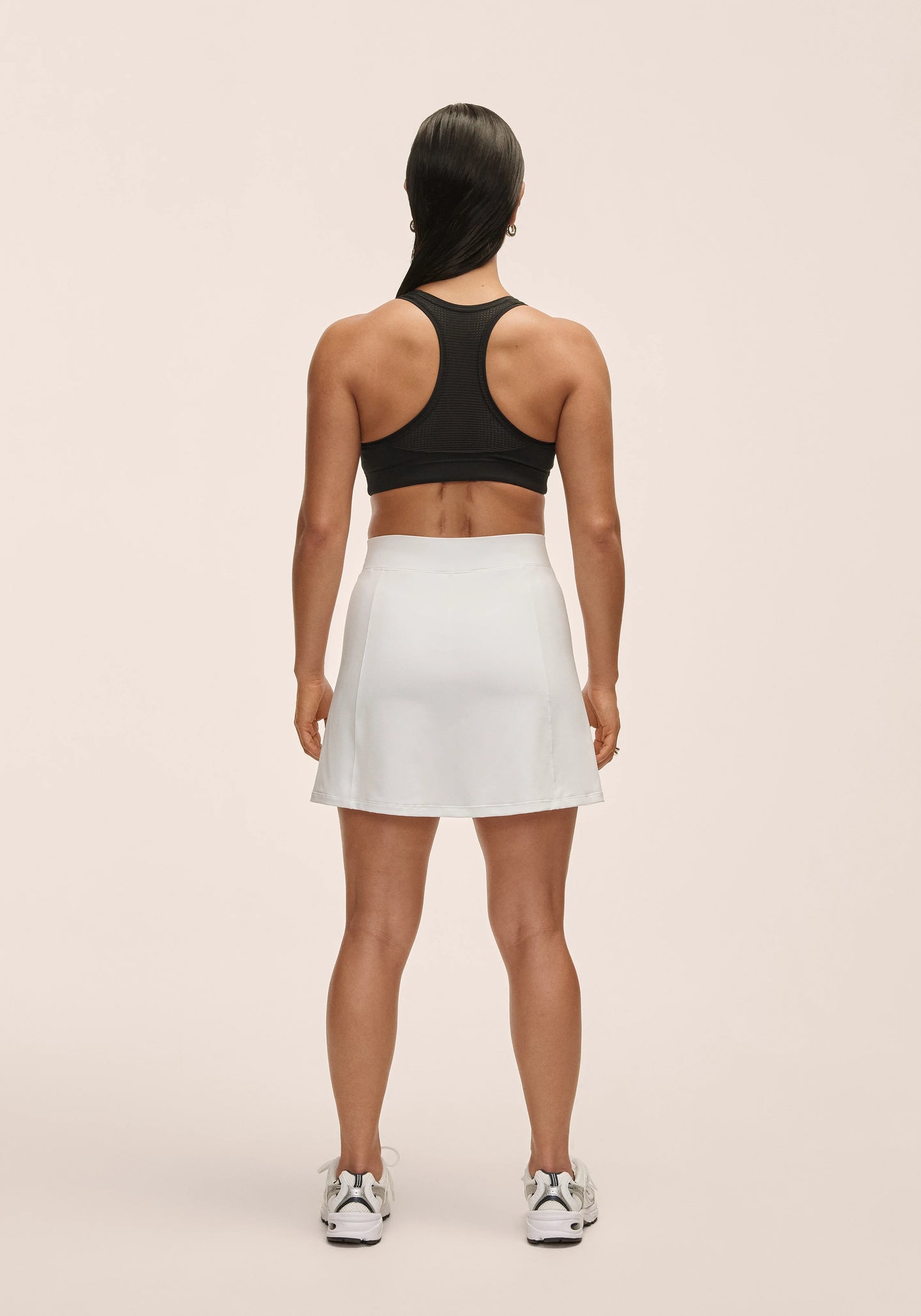 Court Slit Skirt - White