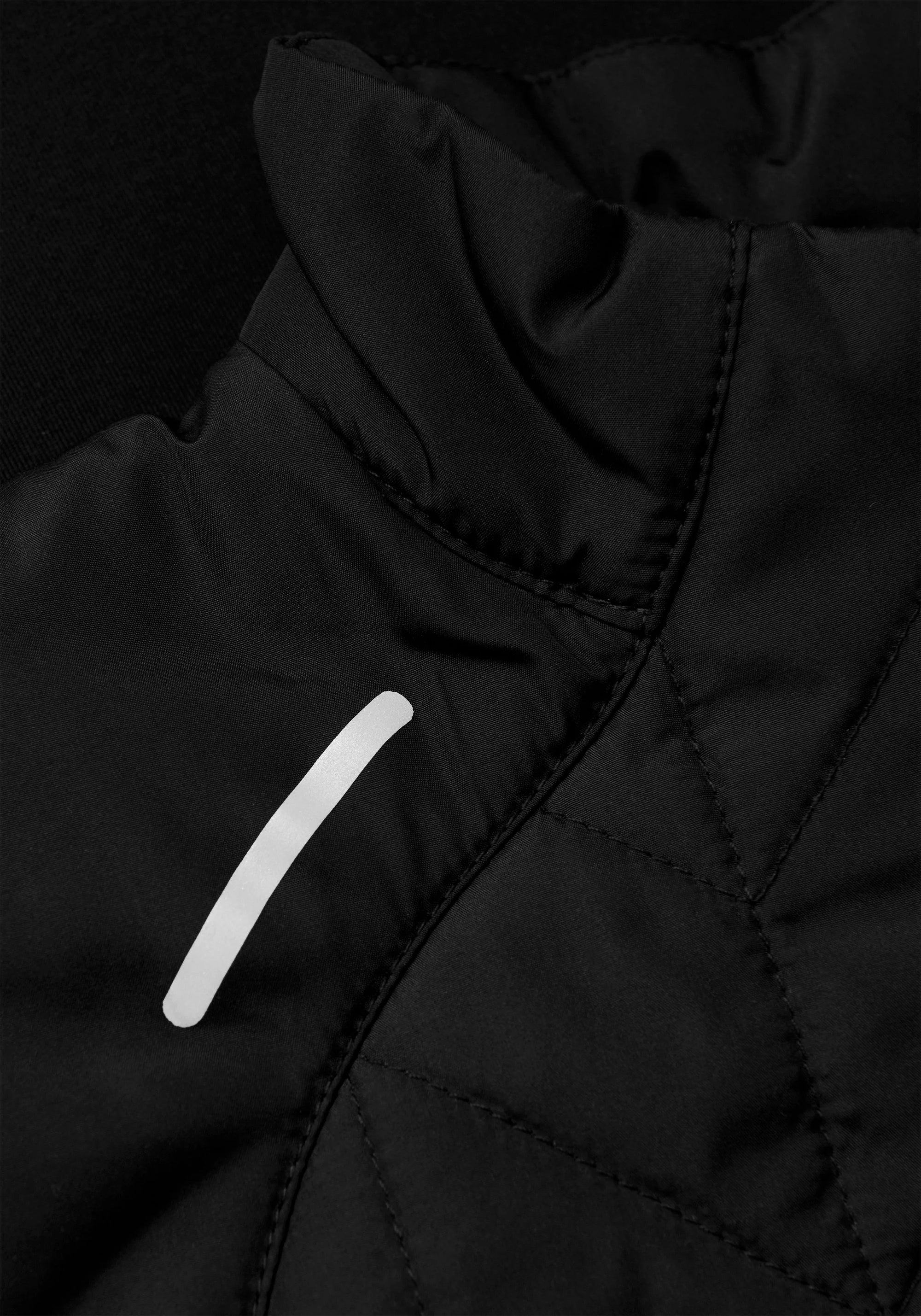 Quilted Running Vest - Black