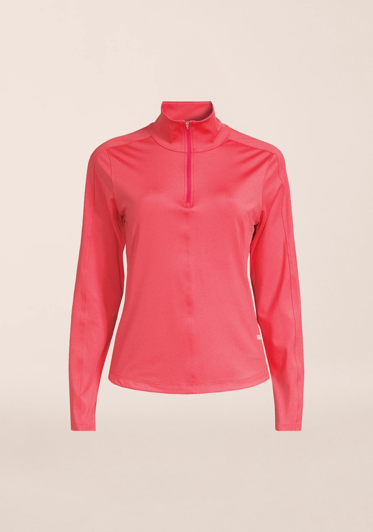 Serene Half Zip Long Sleeve - Ruby Blush