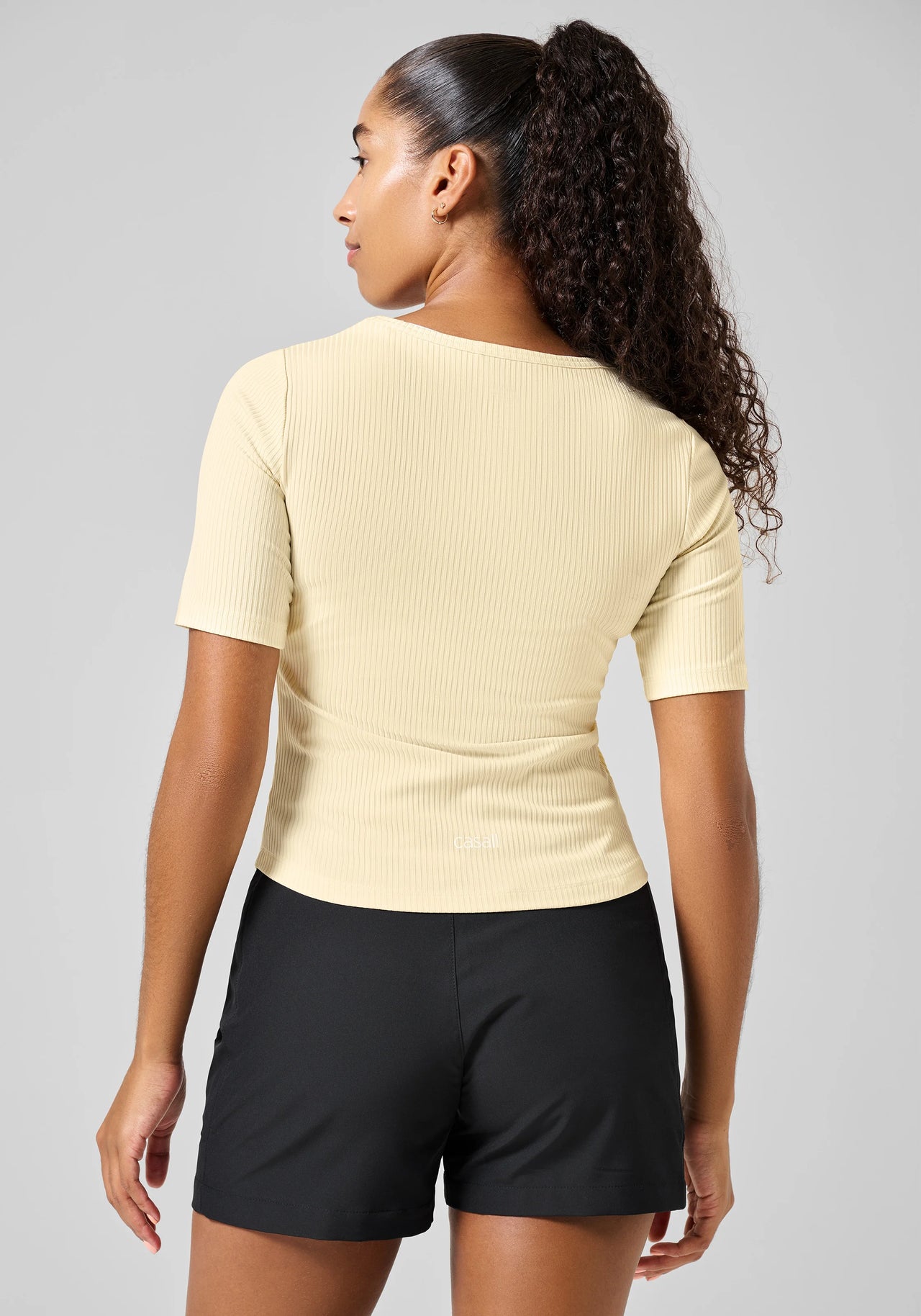 Scoop Rib Tee - Milky Vanilla