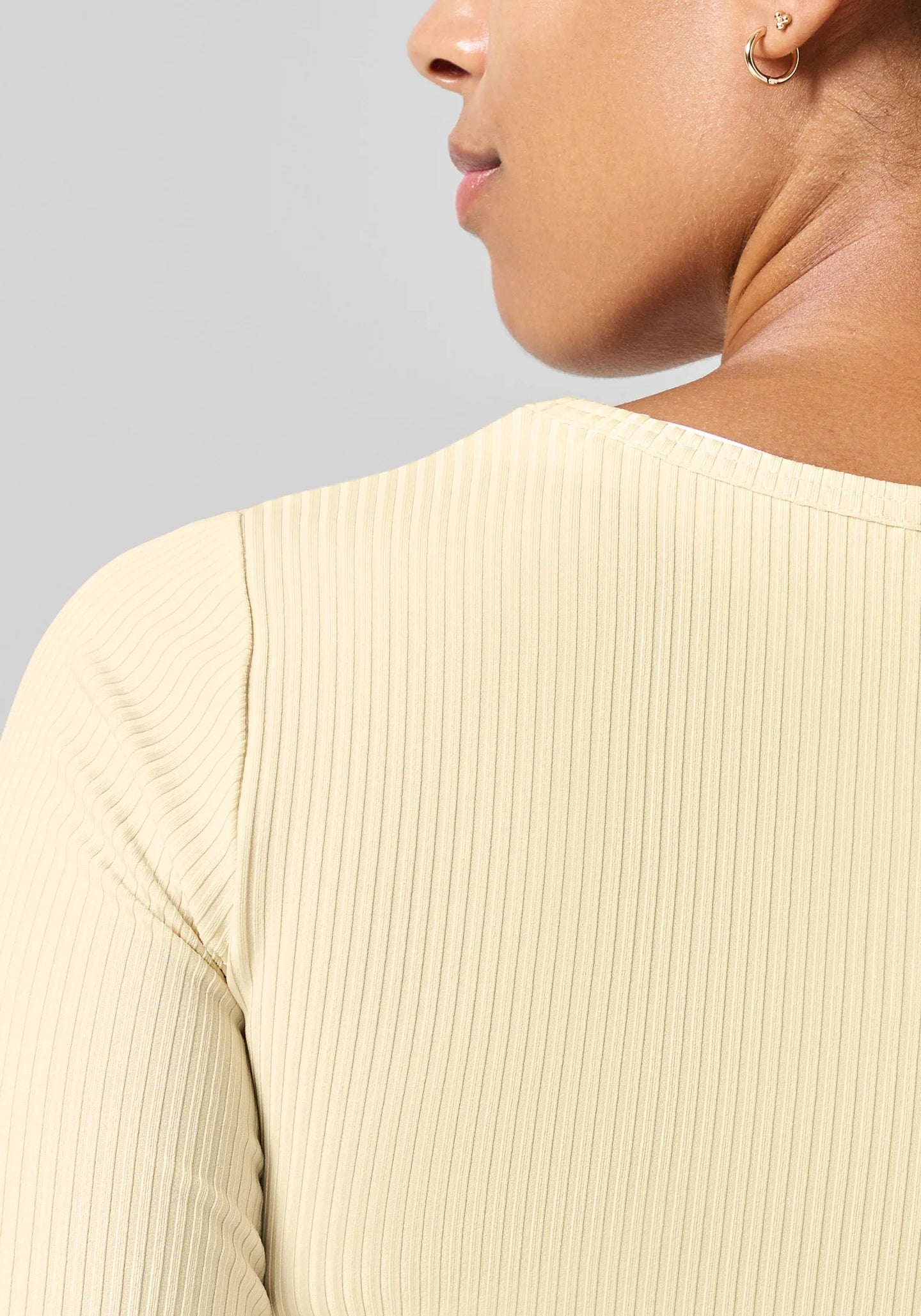 Scoop Rib Tee - Milky Vanilla