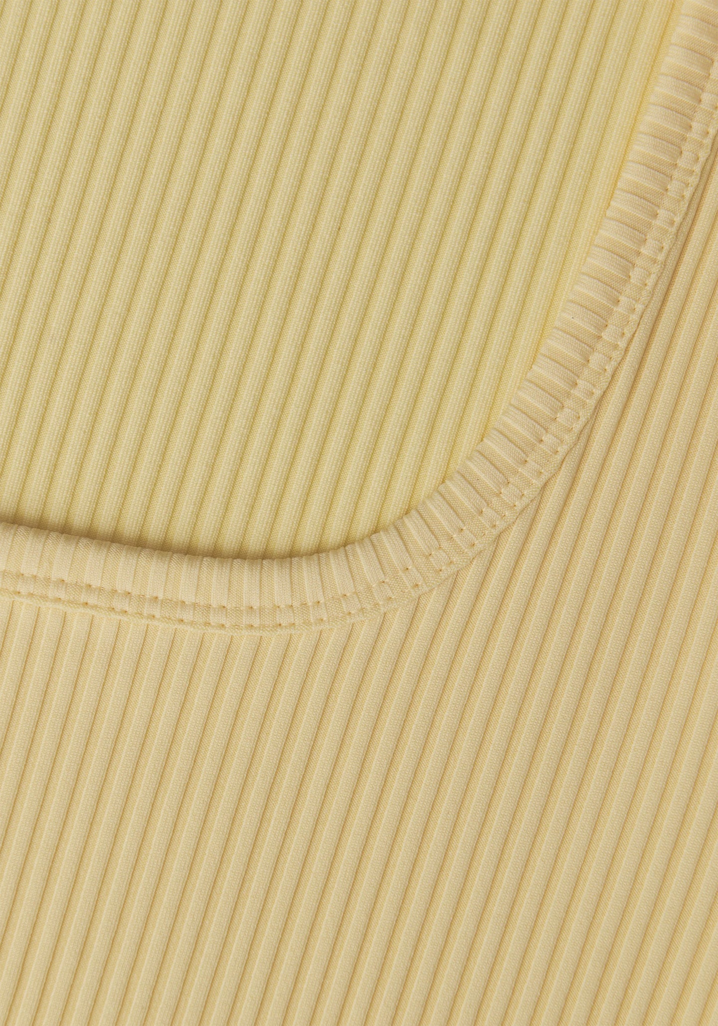 Scoop Rib Tee - Yellow Steam