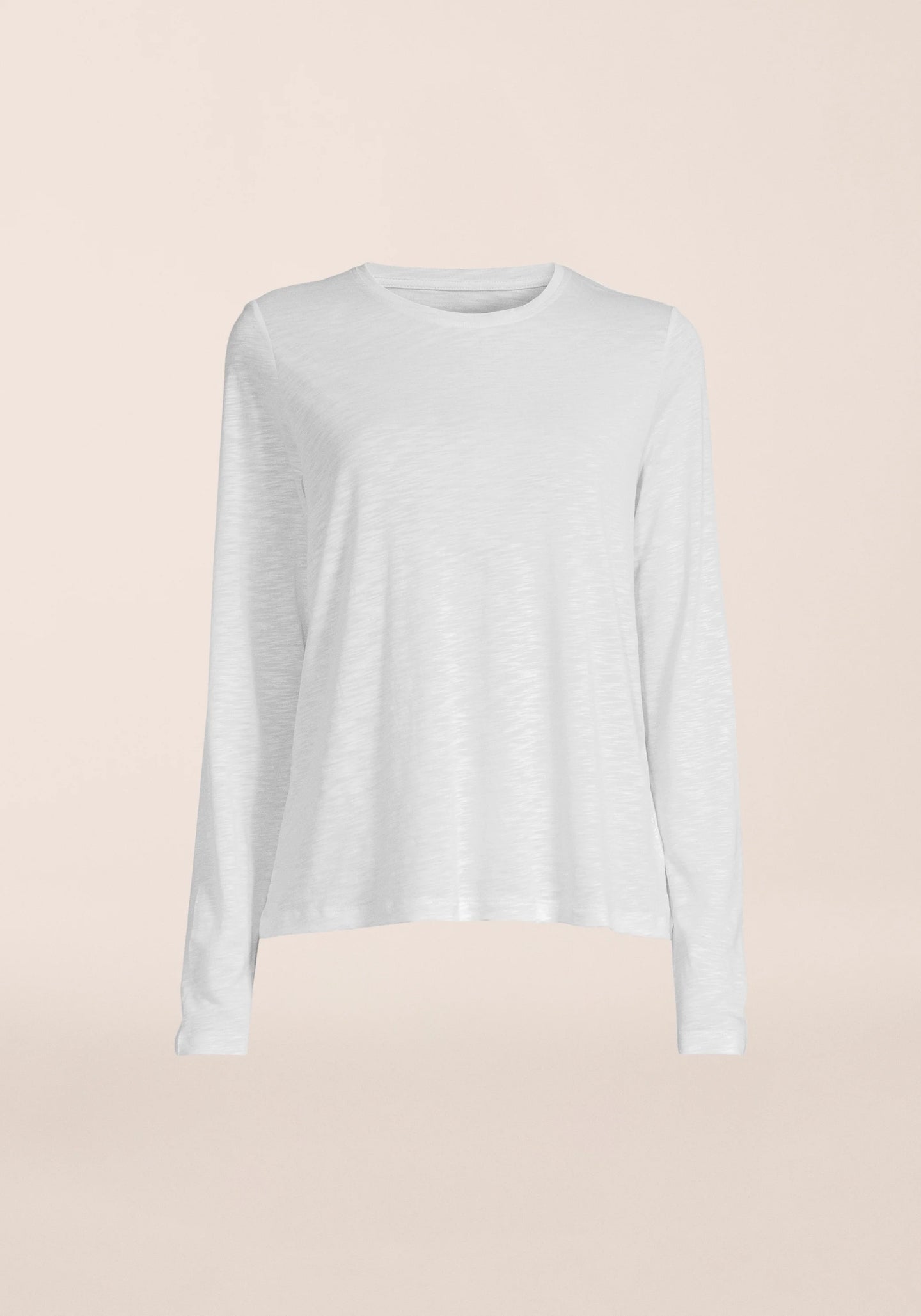 Soft Texture Long Sleeve - White