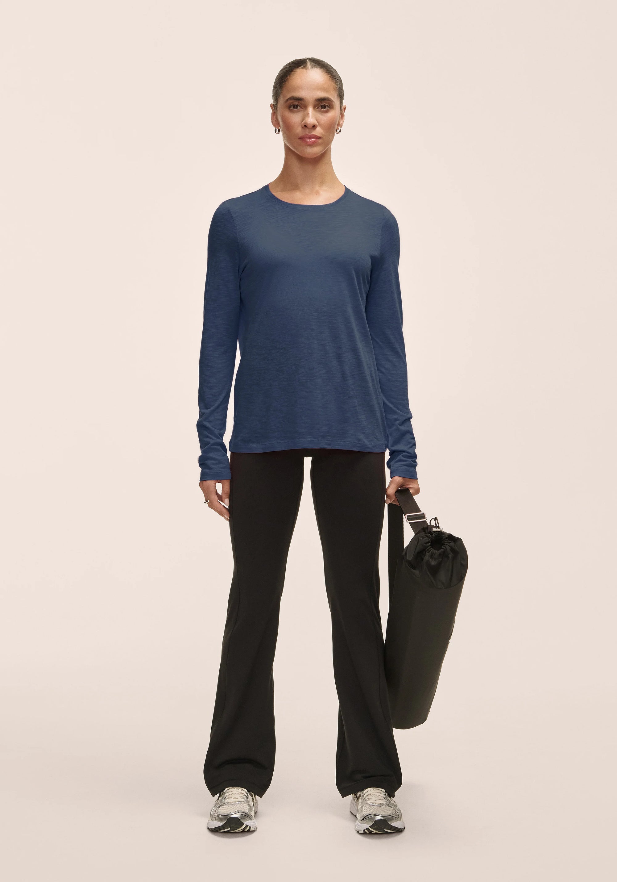 Soft Texture Long Sleeve - Blue Shadow