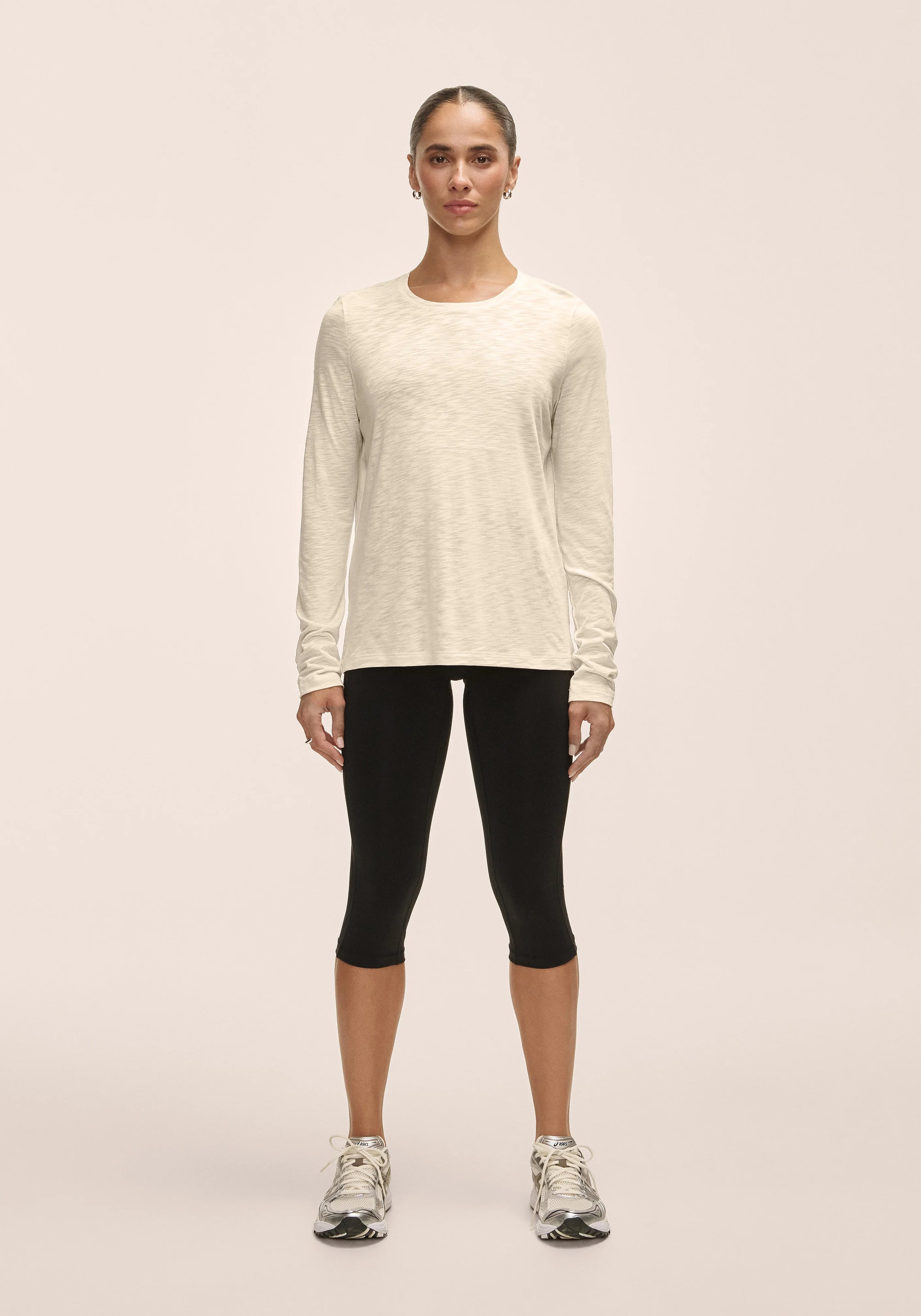 Soft Texture Long Sleeve - Ecru