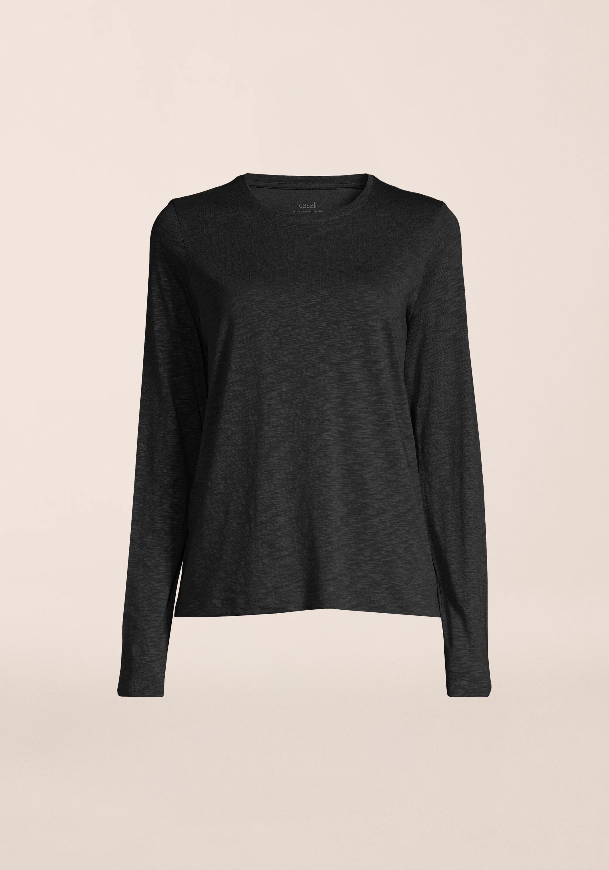 Soft Texture Long Sleeve - Black