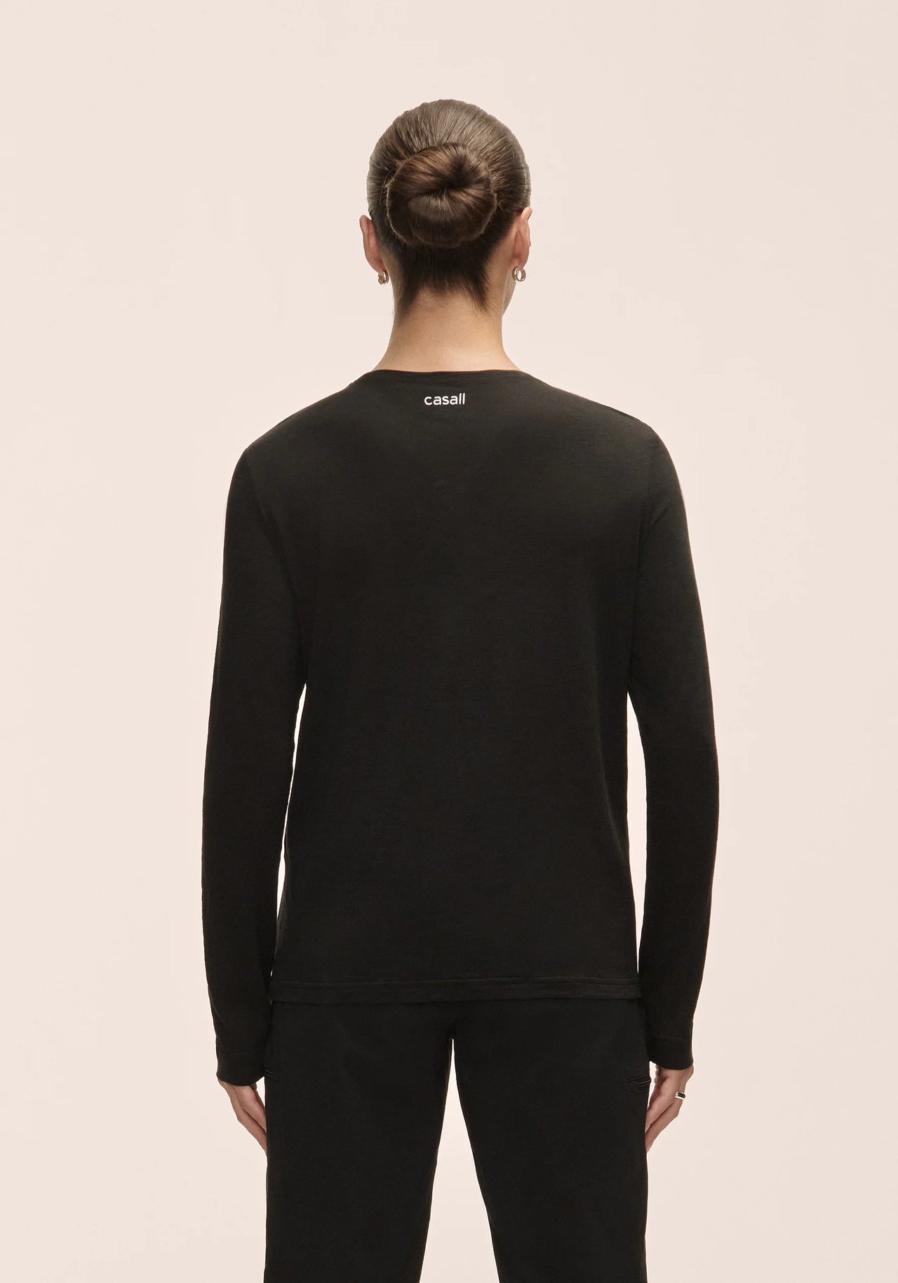 Soft Texture Long Sleeve - Black