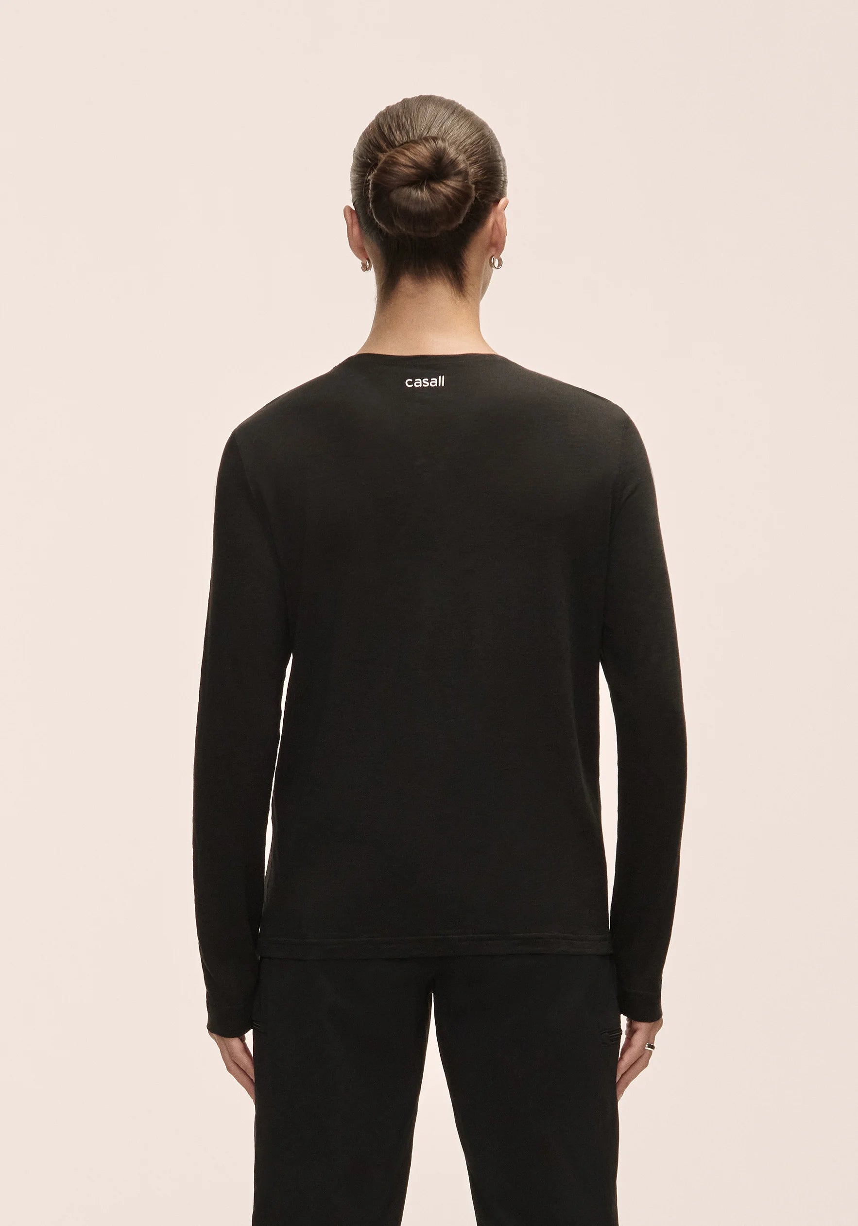 Soft Texture Long Sleeve - Black