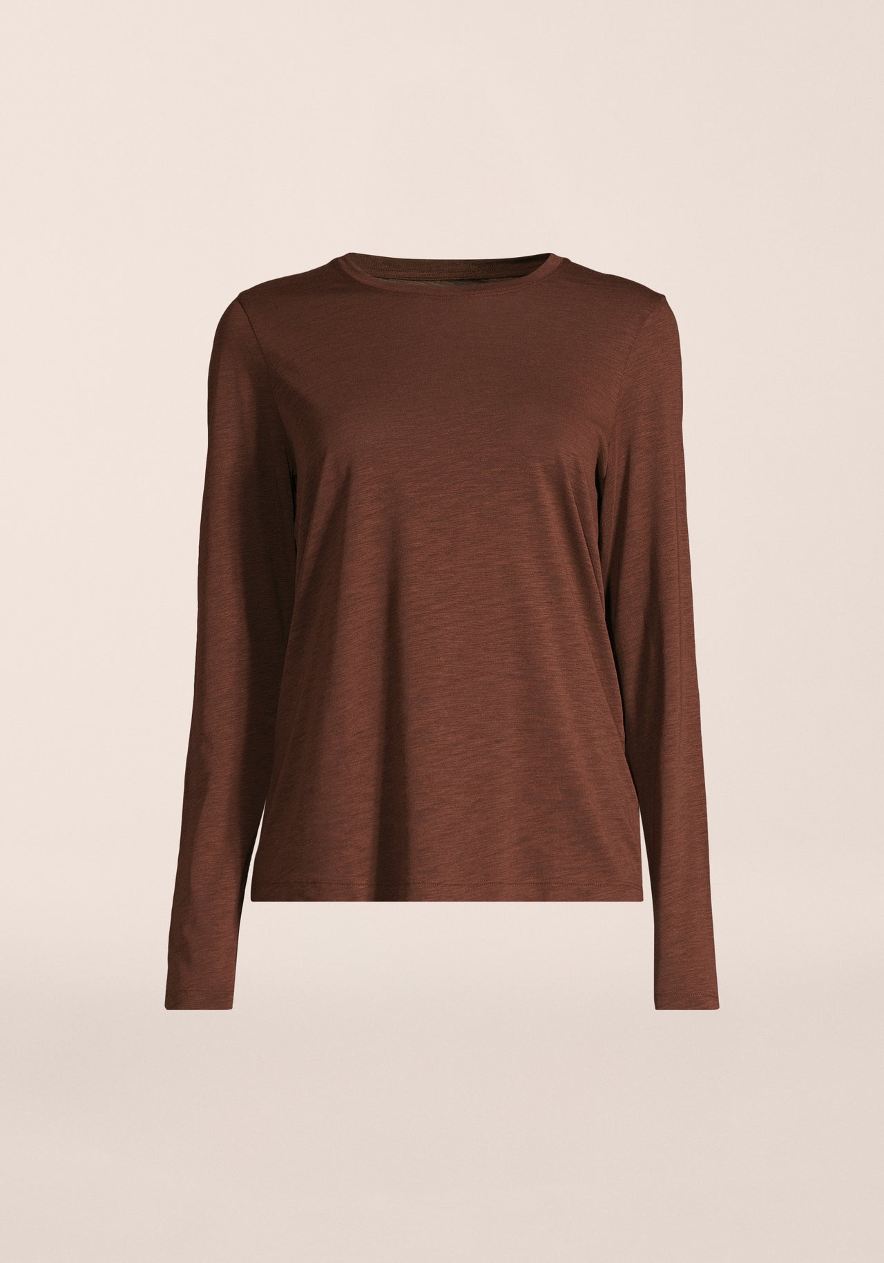 Soft Texture Long Sleeve - Dark Brown