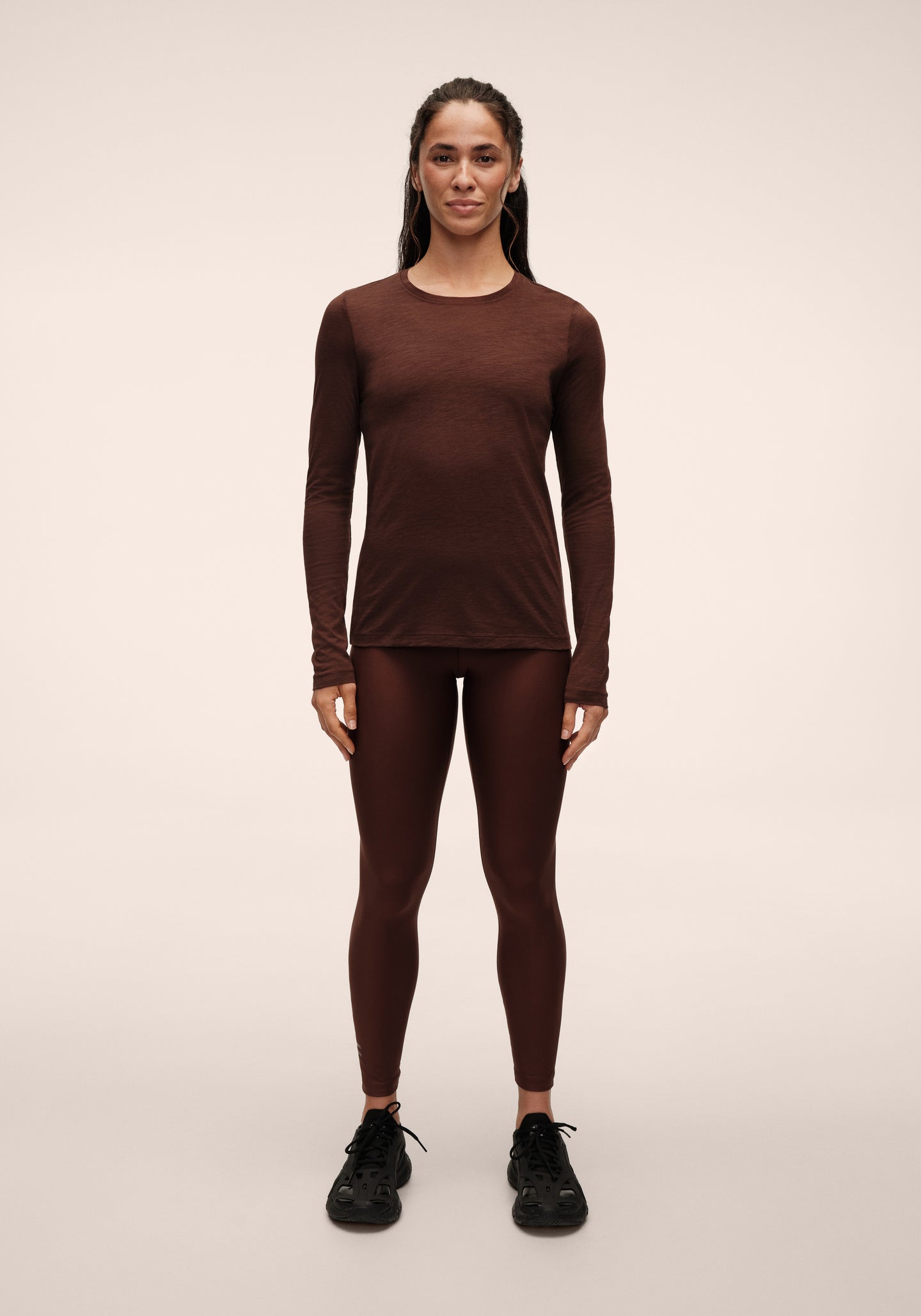 Soft Texture Long Sleeve - Dark Brown