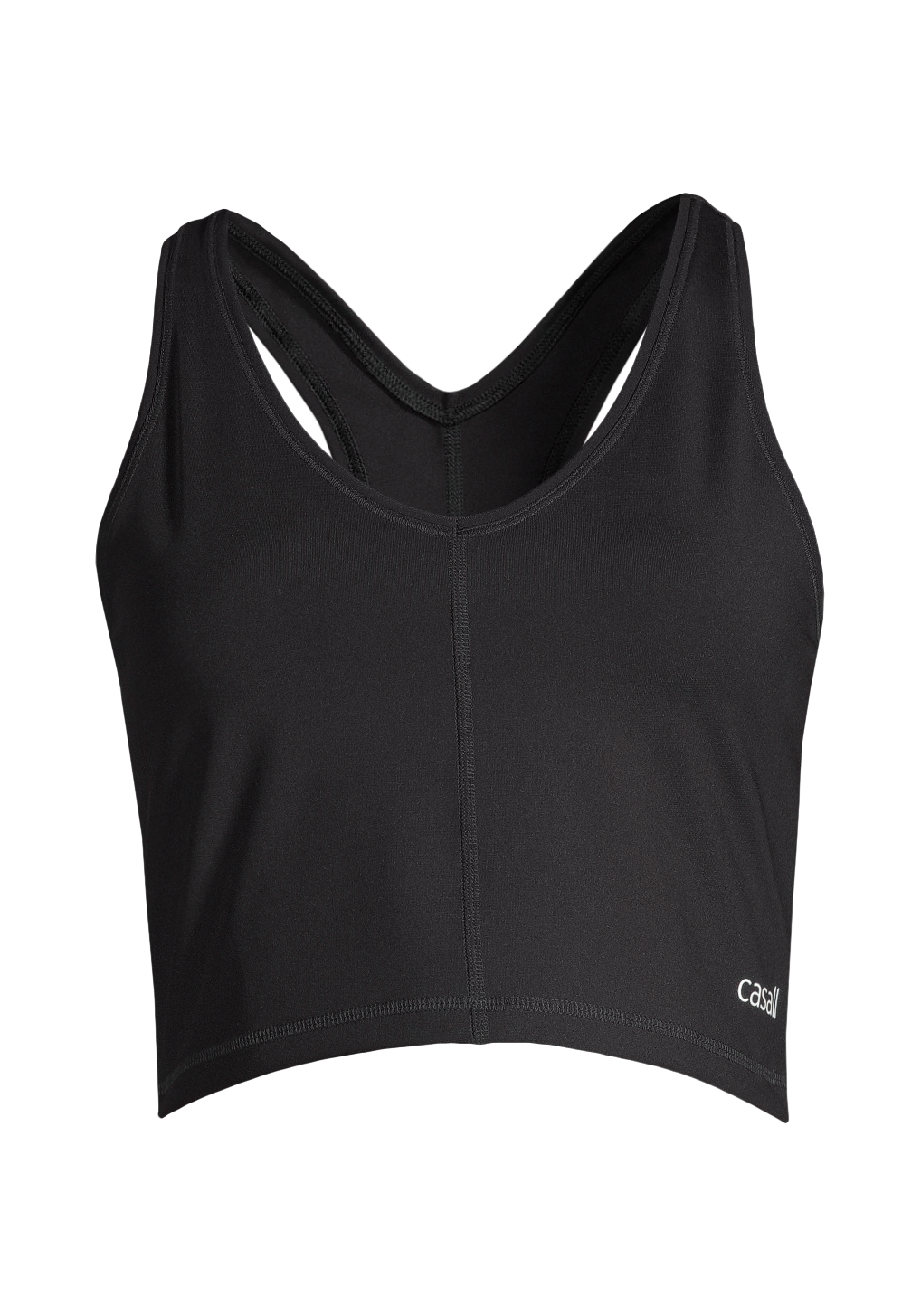 Sharp Back Sport Top - Black