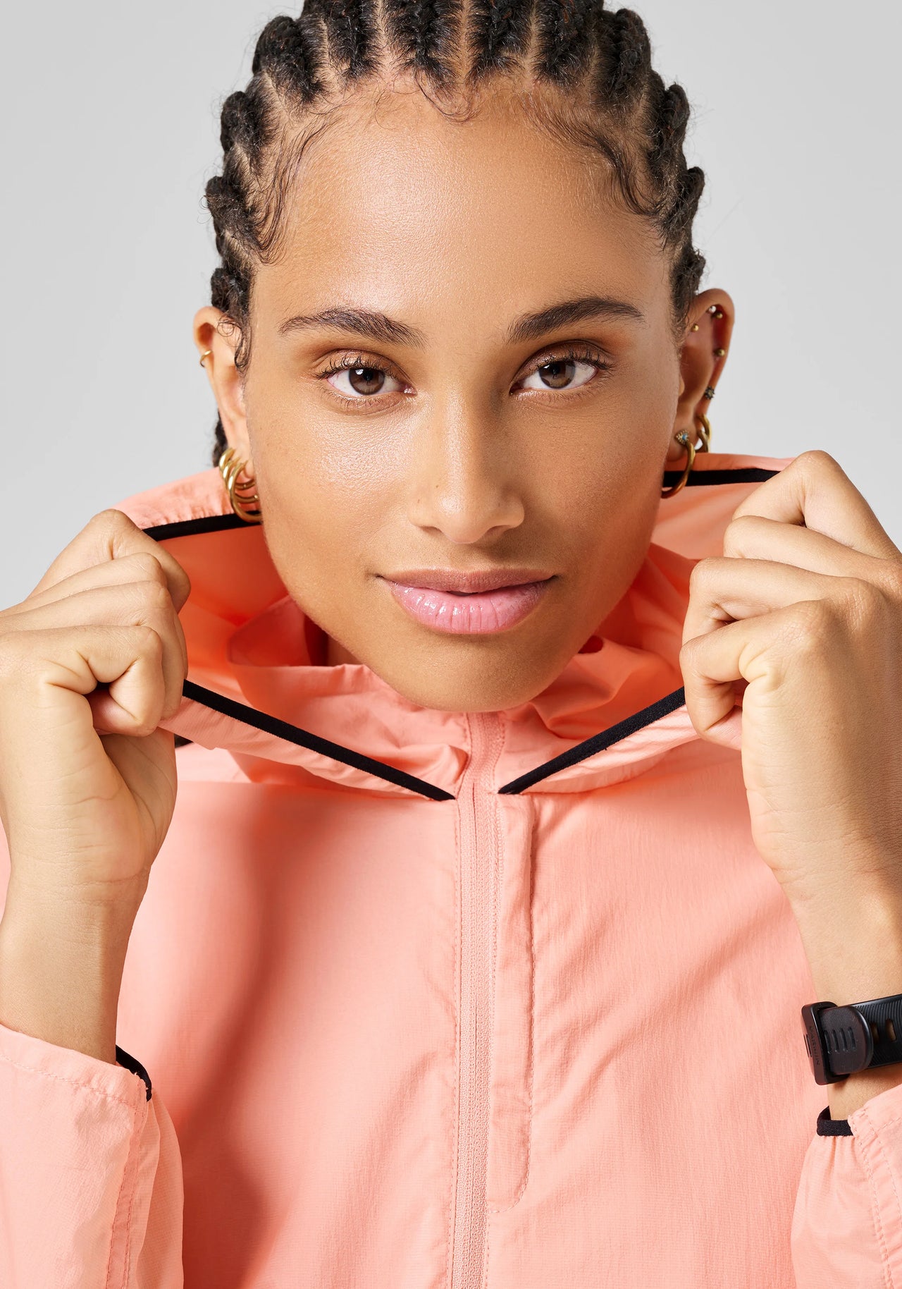 Light Windbreaker Jacket - Peach